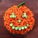 Halloween Pumpkin Veggie Tray