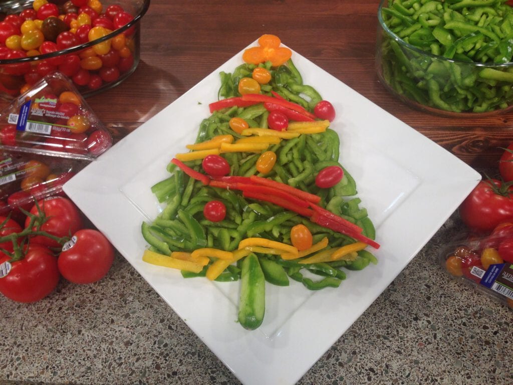Holiday Fruit and Veggie Trays