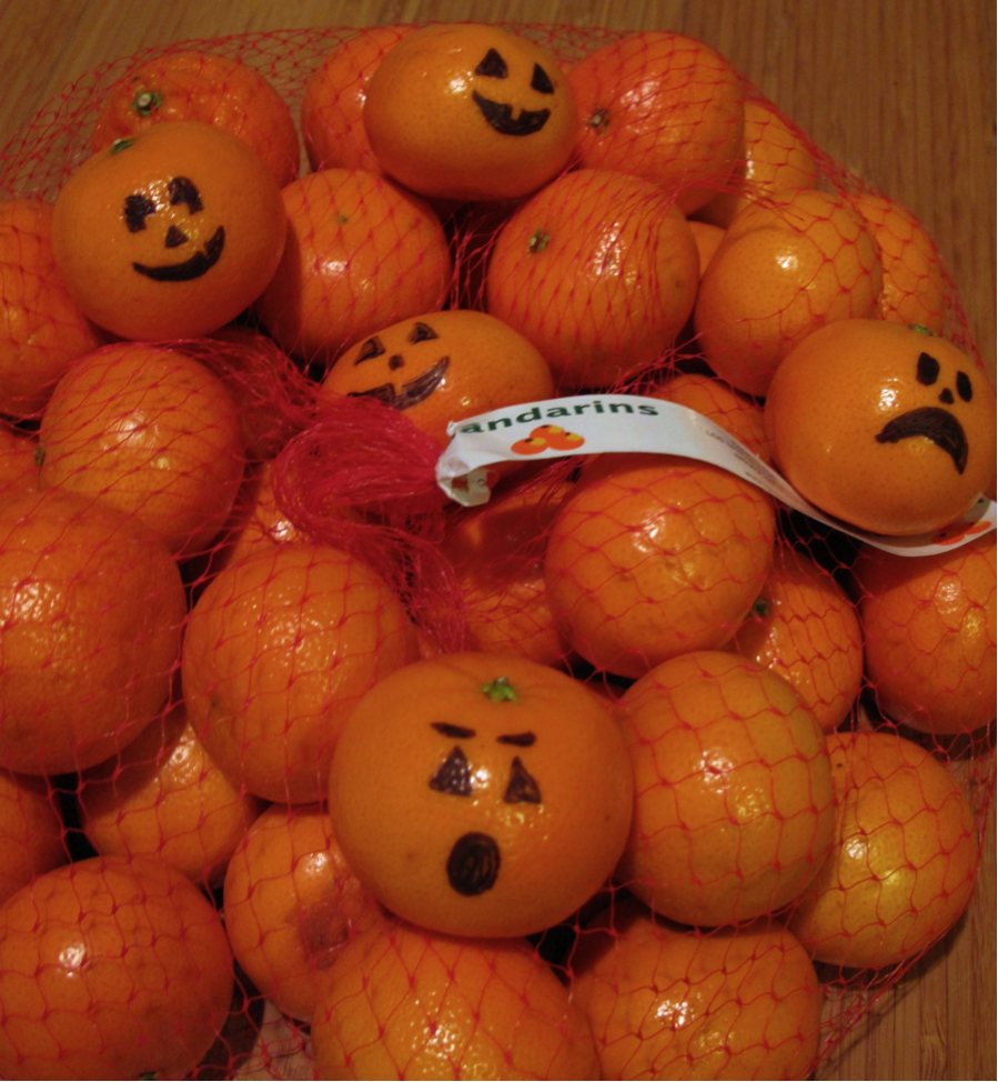 Orange Jack o' lanterns Halloween Candy Alternatives | Orange Jack o' lanterns