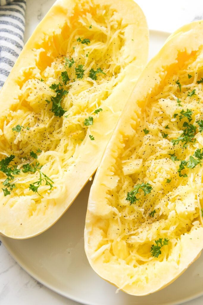finished spaghetti squash dish