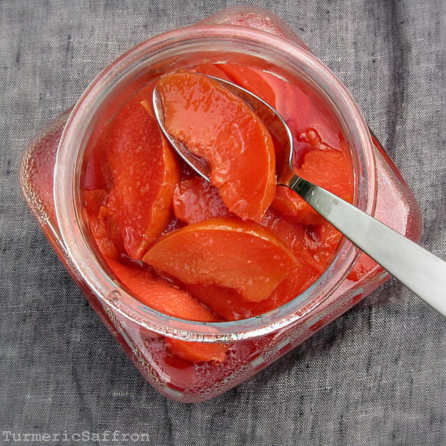 Persian Quince Jam with Cardamom and Rose Water by Turmeric & Saffron