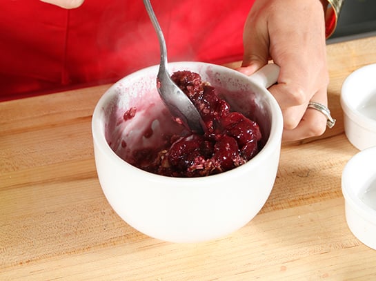 Microwave Cherry Cobbler