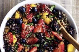Honey Lime Quinoa Fruit Salad honeylimequinoafruitsalad2-650x975