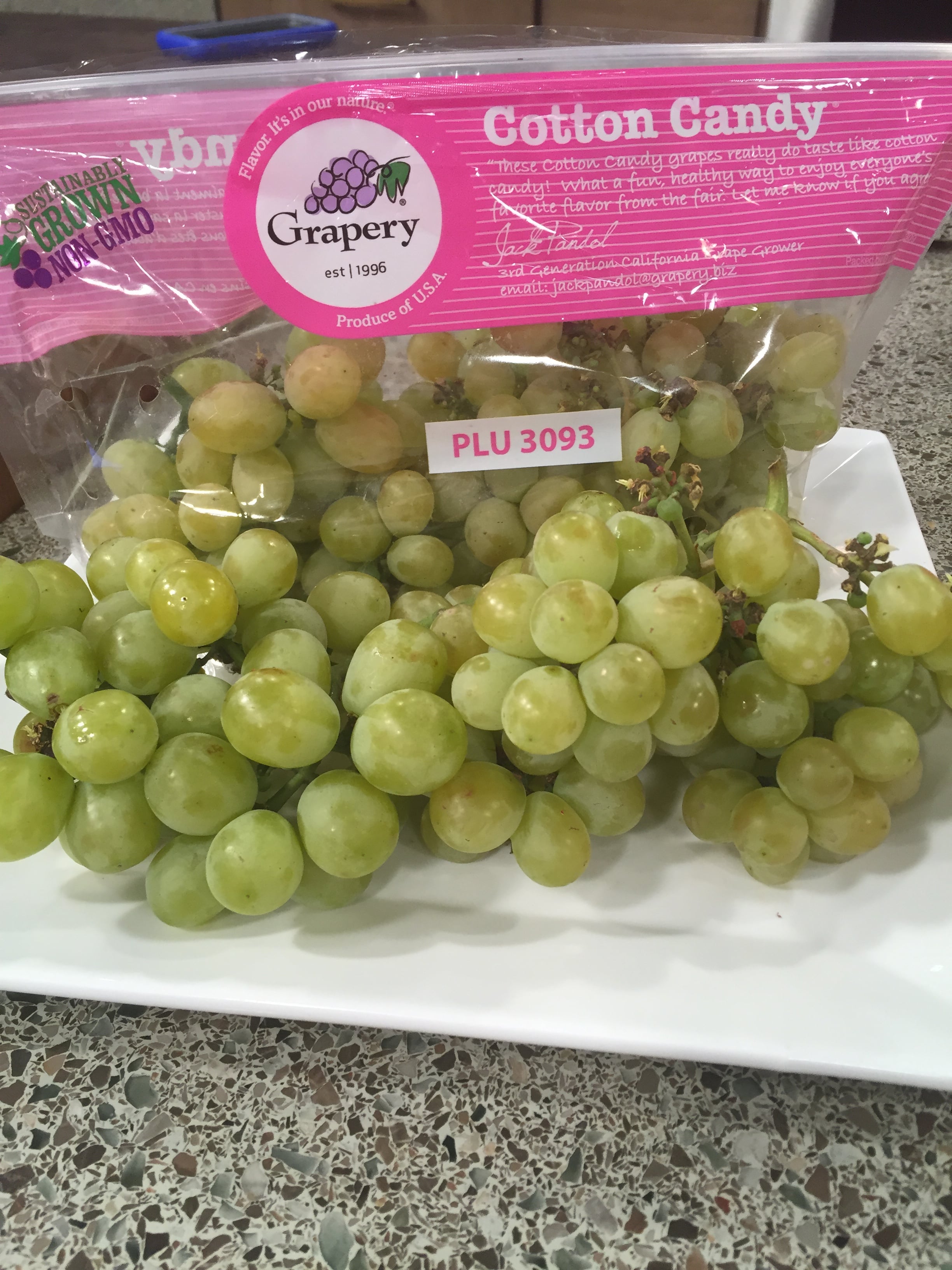 Cotton Candy grapes from The Produce Mom