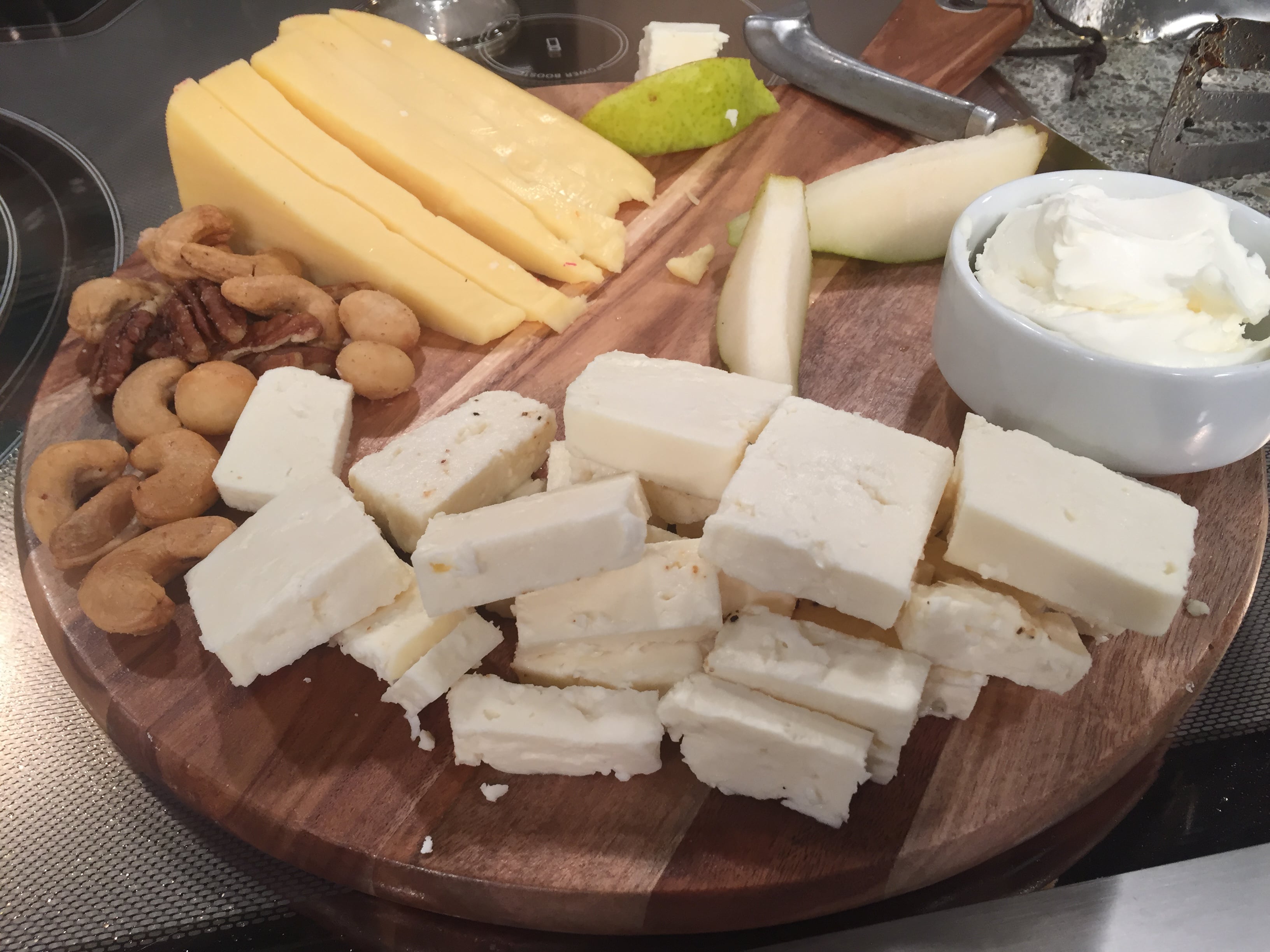Pear and Cheese Tray from The Produce Mom