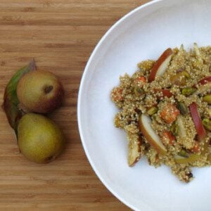 Pear Roasted Carrot and Ginger Quinoa Pilaf pear-roasted-carrot-and-ginger-quinoa-pilaf-342x342