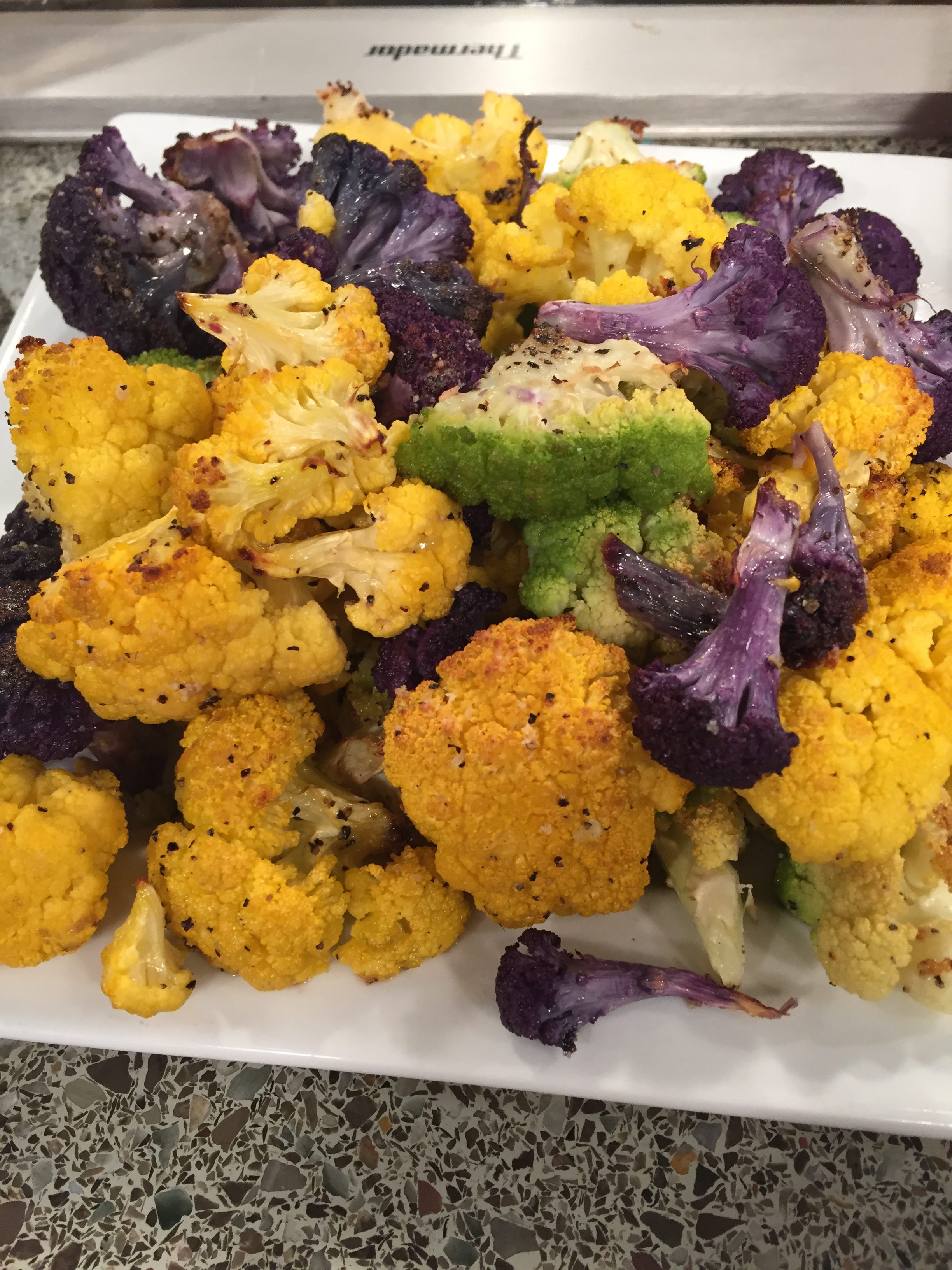 Roasted Rainbow Cauliflower from Salad Savoy