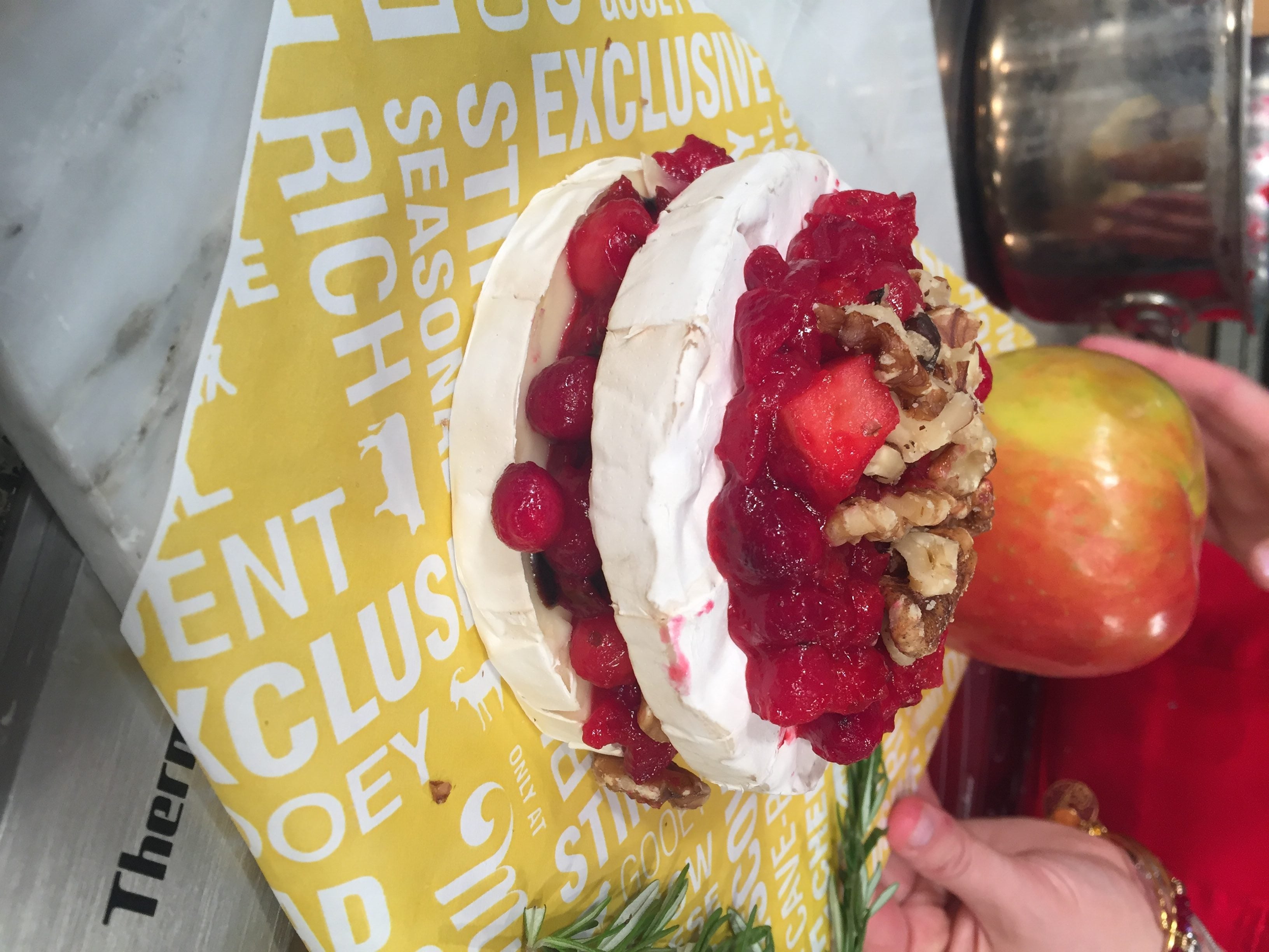 Cranberry Brie Tower from The Produce Mom
