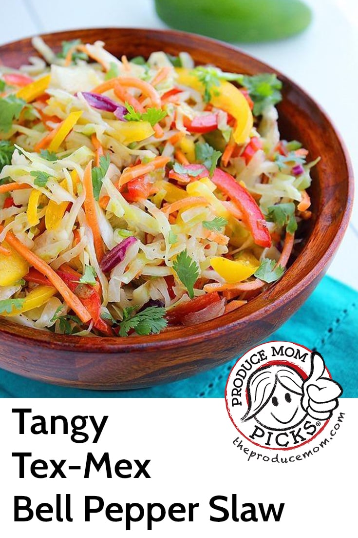 Tangy Tex-Mex Bell Pepper Slaw from The Comfort of Cooking