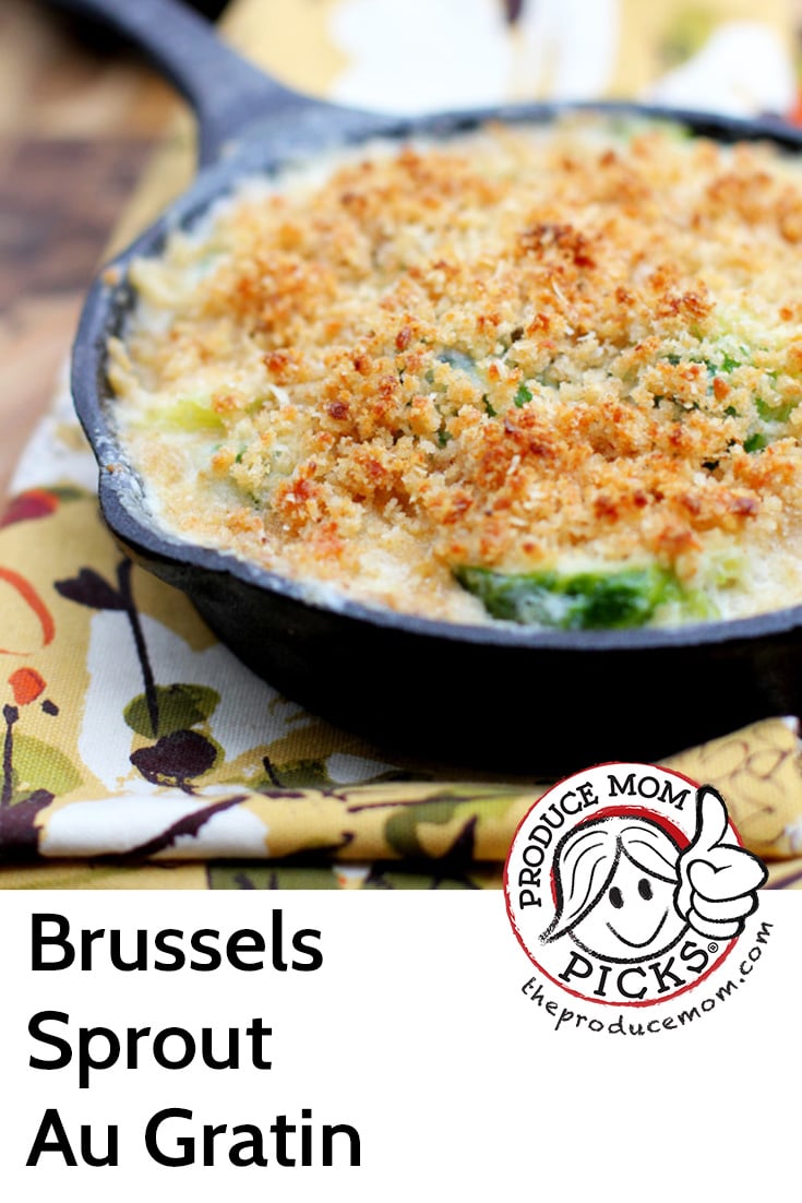 Brussels Sprout Au Gratin with Horseradish and Parmesan Cheese from Natalieโs Daily Crave