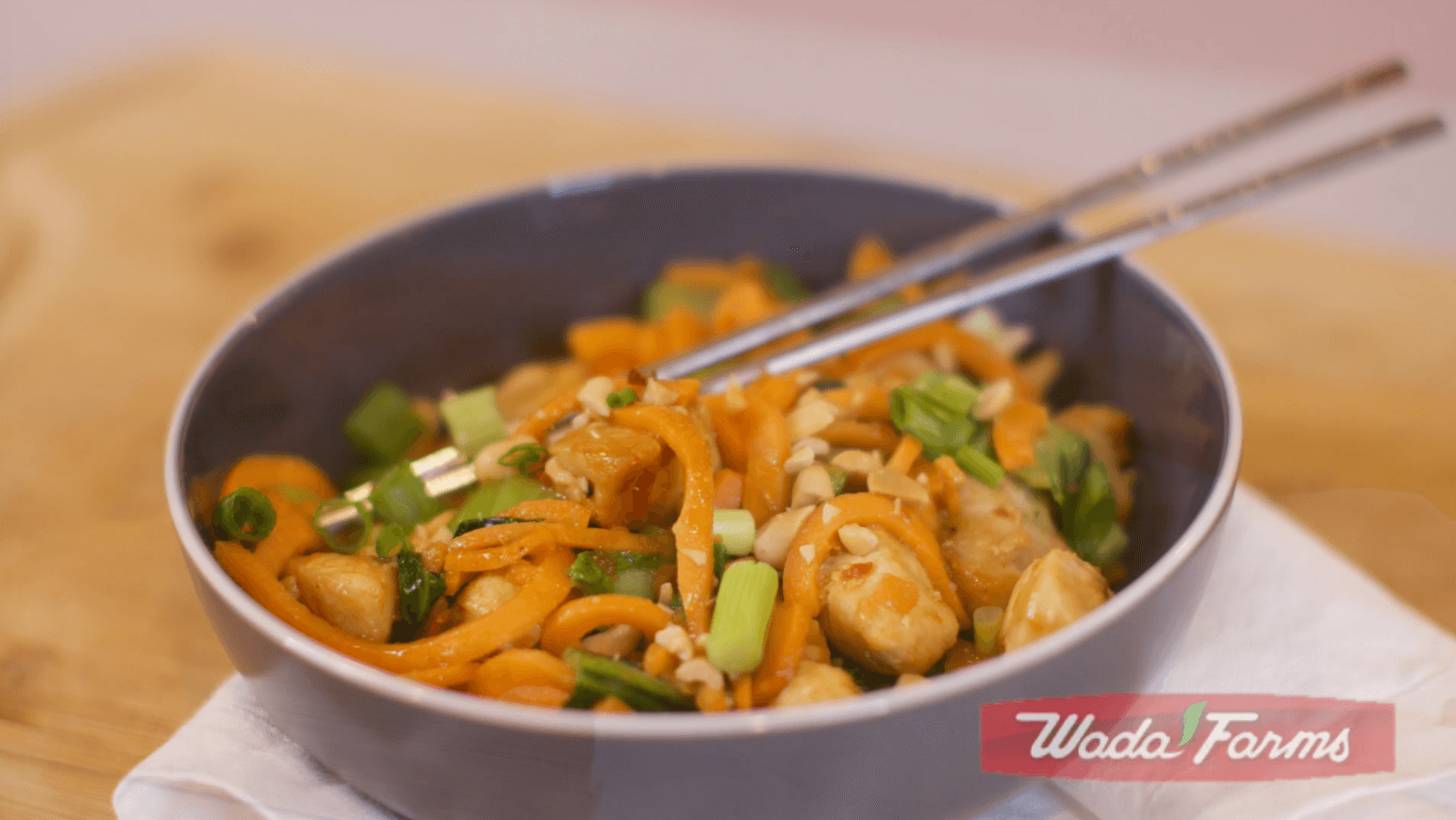 Thai Peanut Chicken and Sweet Potato Noodles