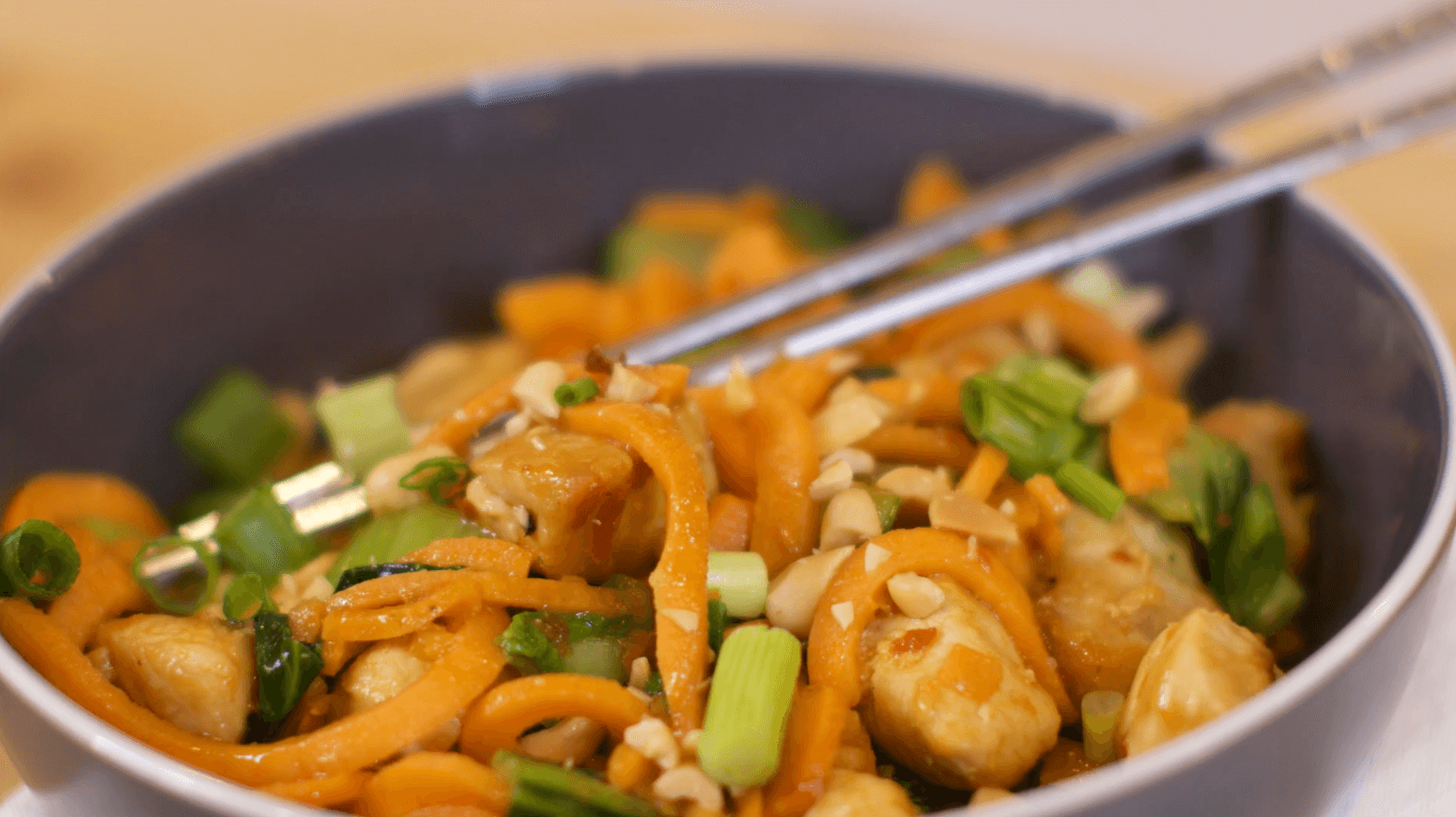 Thai Peanut Chicken and Sweet Potato Noodles Thai Peanut Chicken and Sweet Potato Noodles