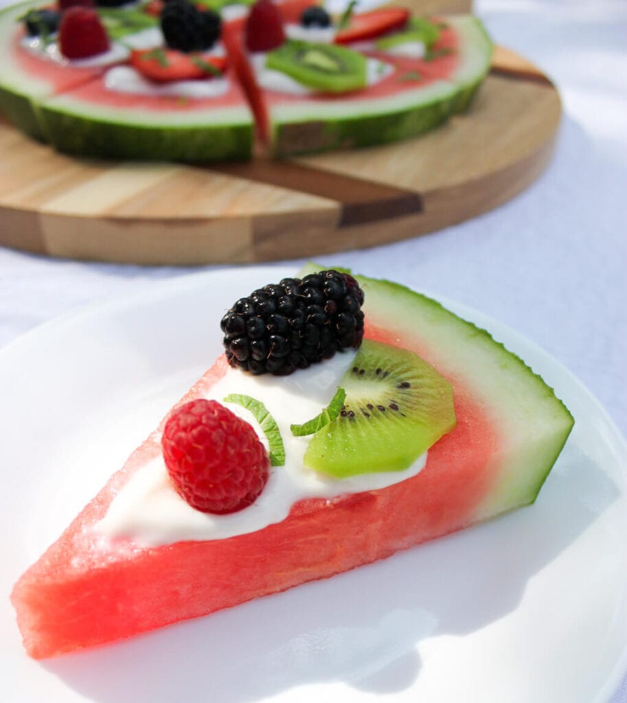 slice of watermelon pizza