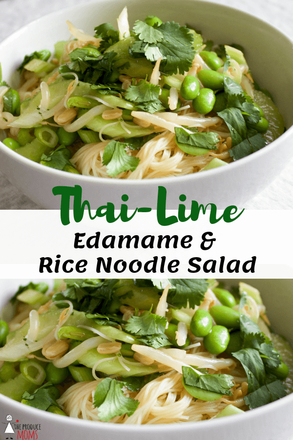 Thai-Lime Edamame & Rice Noodle Salad