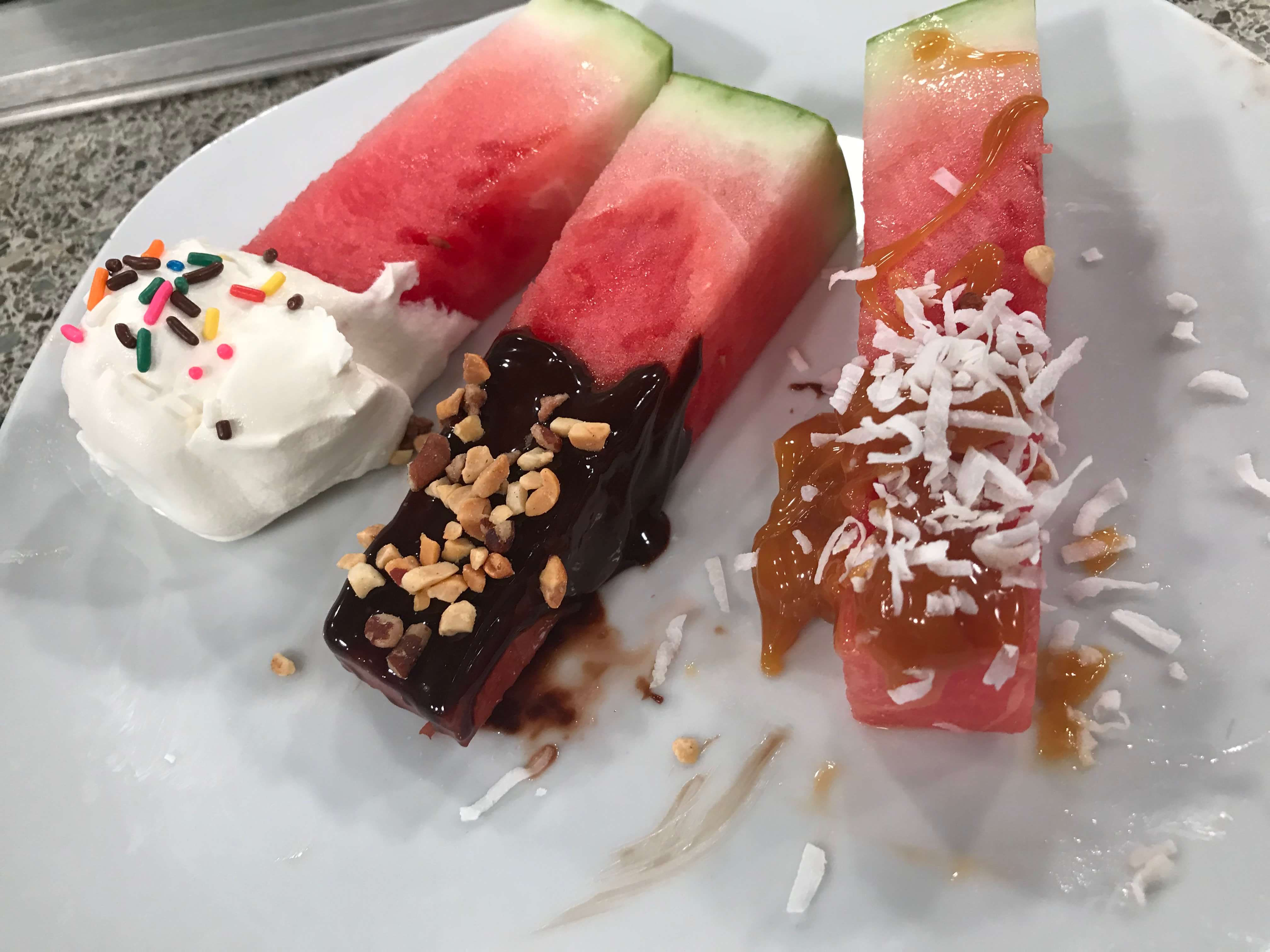 Watermelon Sundae Dippers Watermelon Sundae Dippers