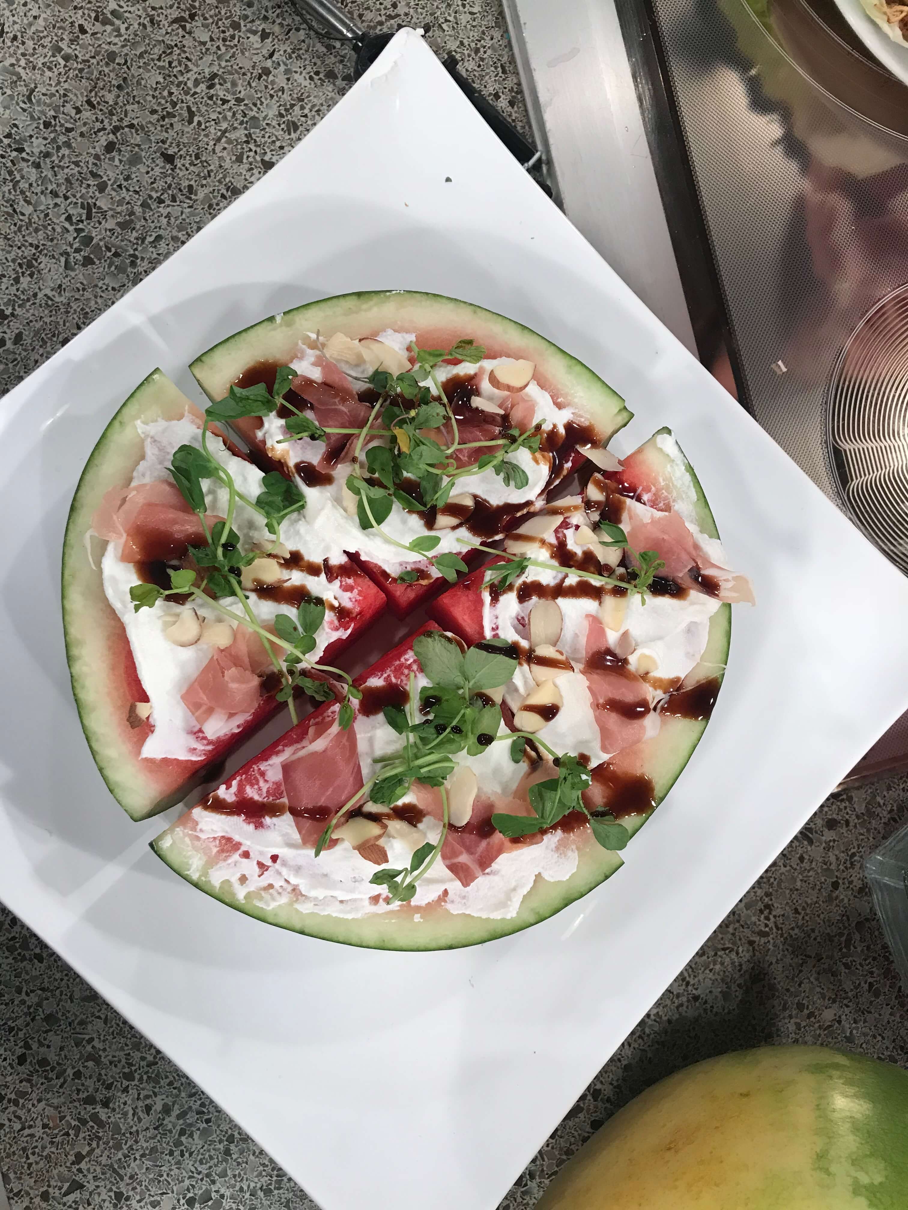 Savory Watermelon Pizza Savory Watermelon Pizza