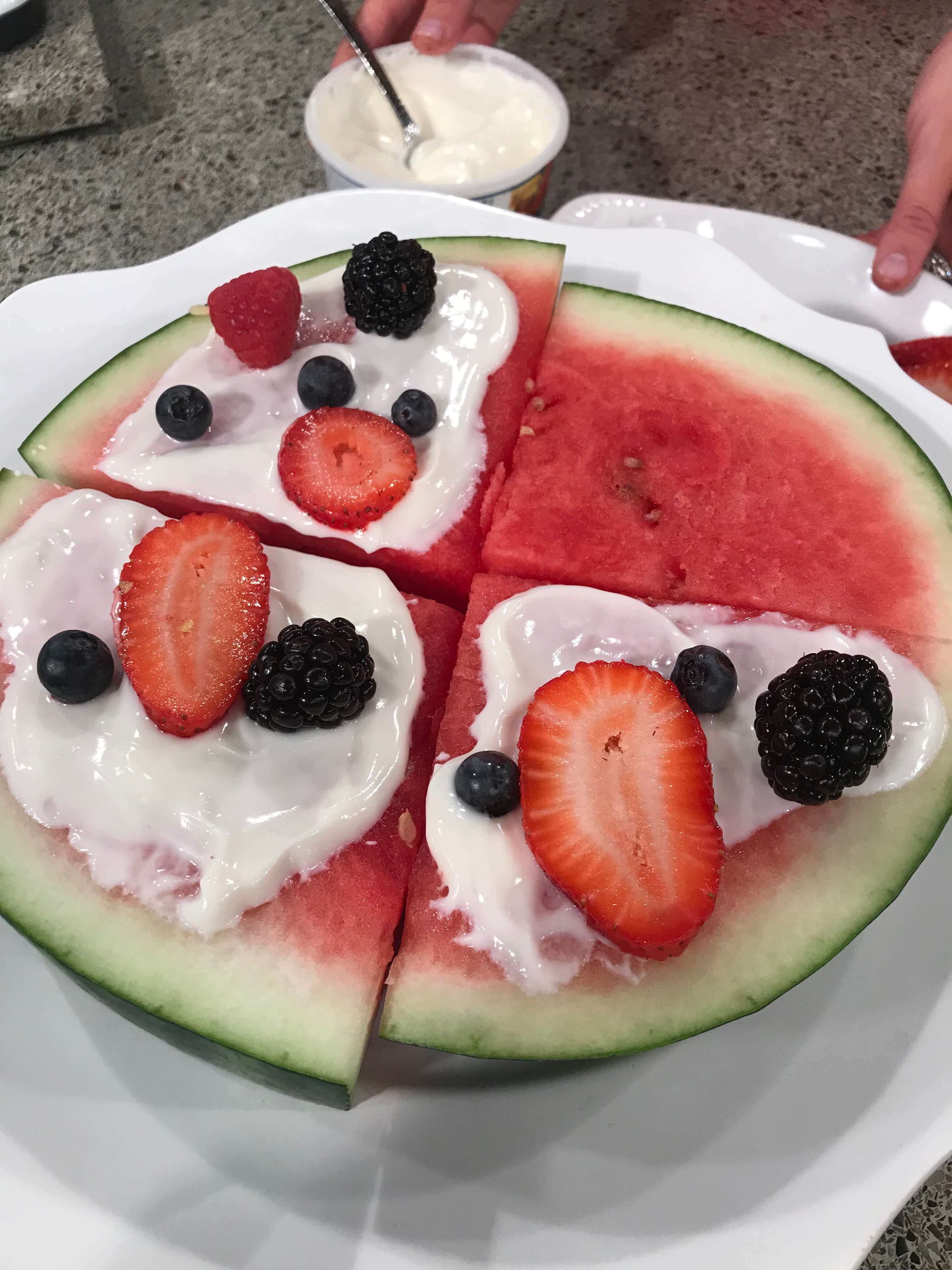 Sweet Watermelon Pizza Sweet Watermelon Pizza