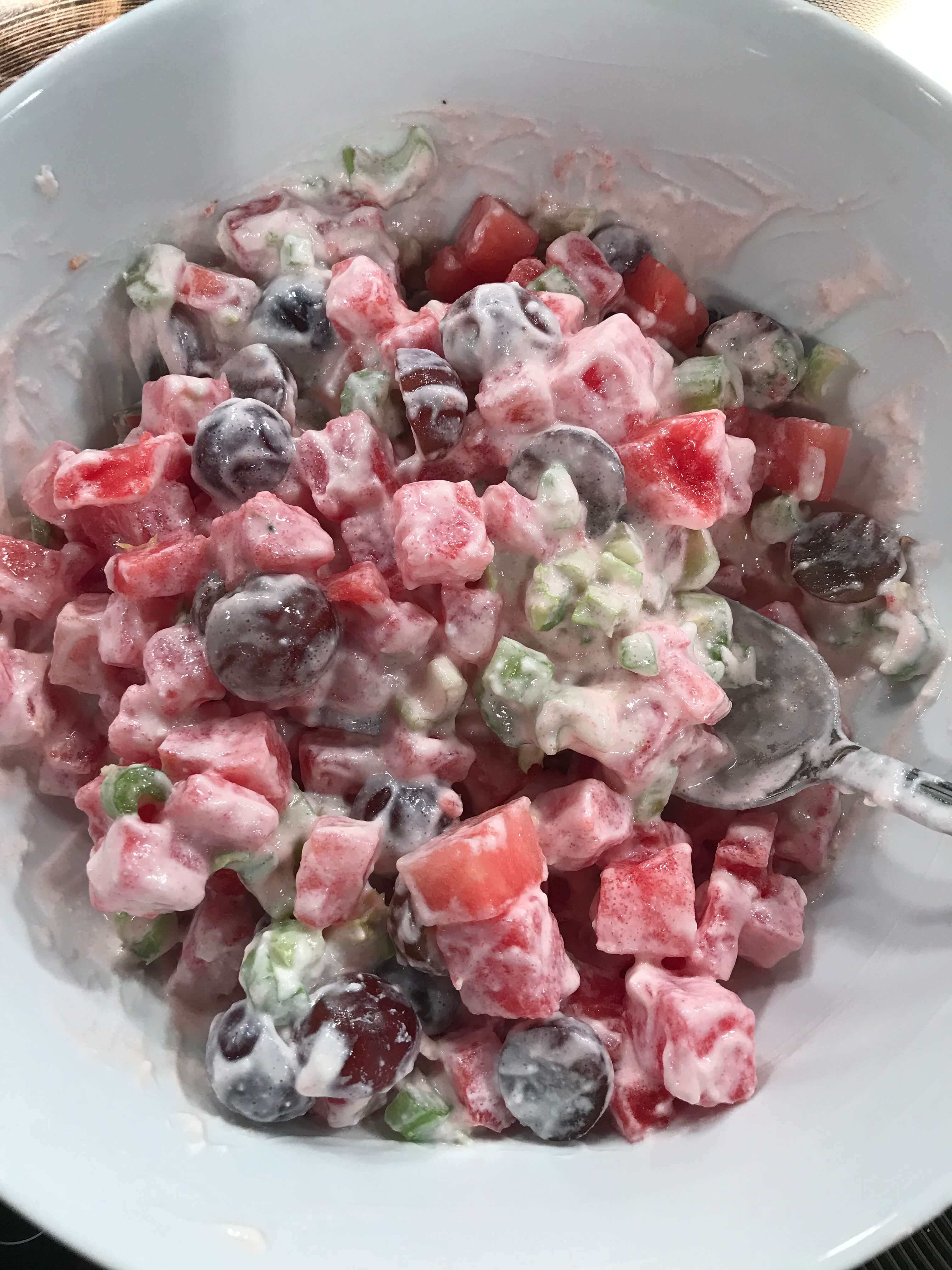 Watermelon Waldorf Salad Watermelon Waldorf Salad