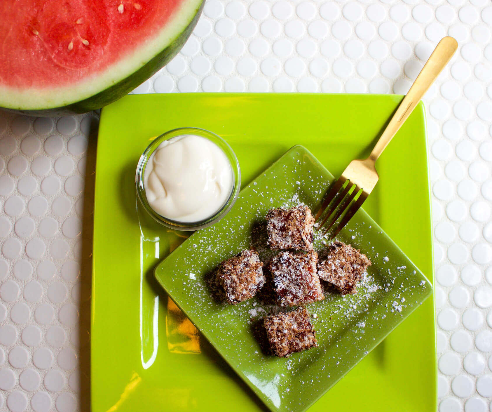 Air-Fried Watermelon Bites Air-Fried Watermelon Bites