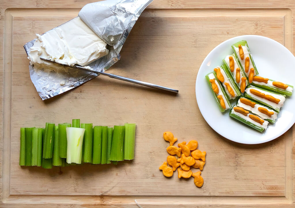 Gone Fishin’ Celery Snack