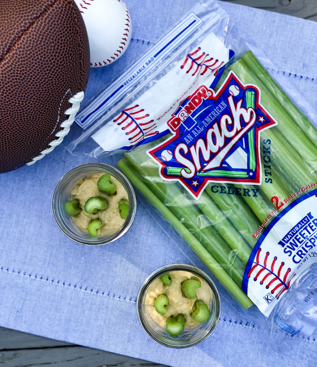 Celery Sticks & Hummus Jars