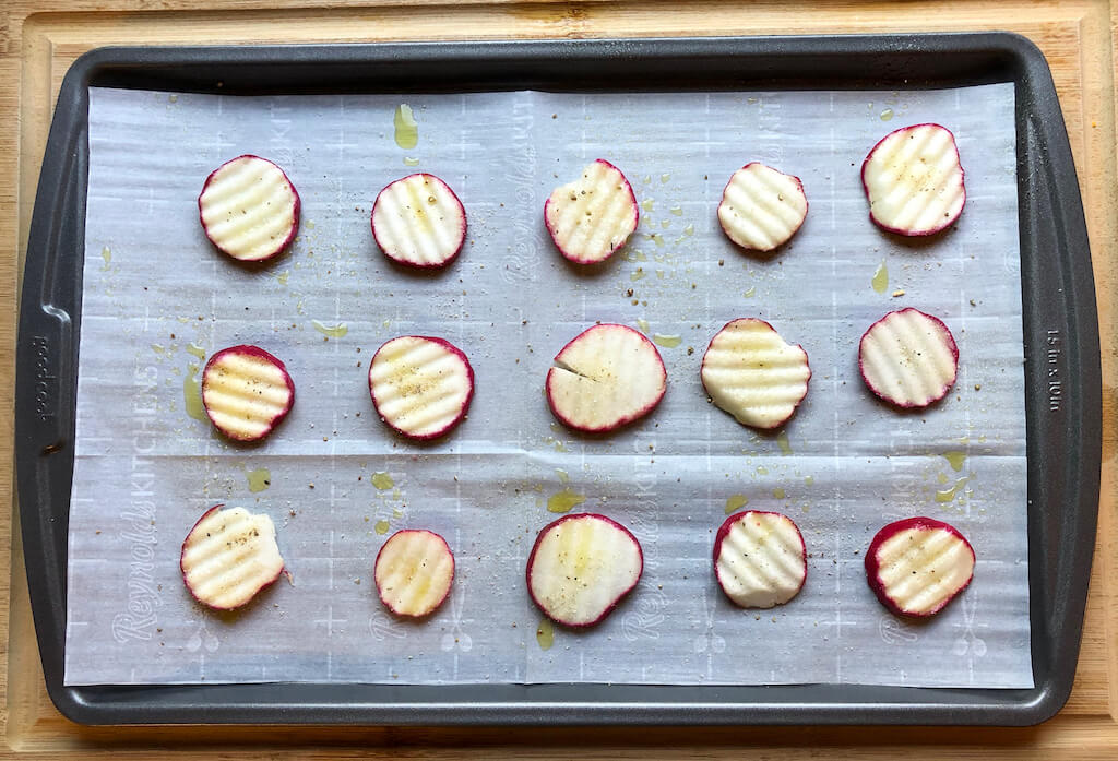 Roasted Radish Chips
