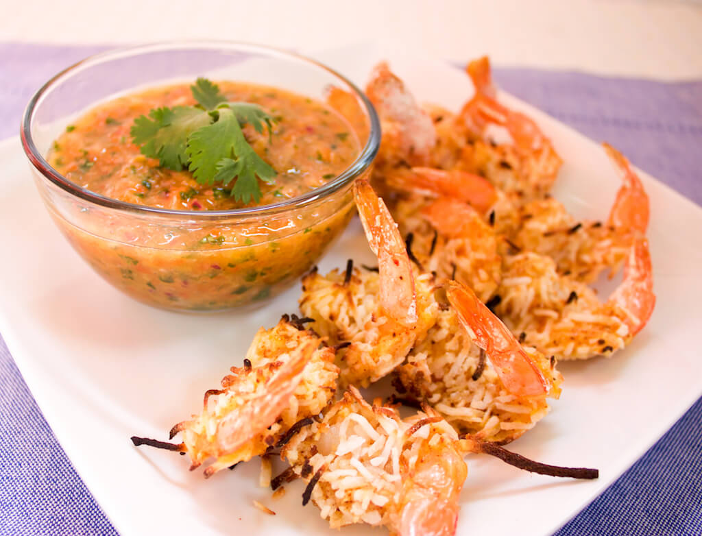 Coconut Shrimp with Minneola Salsa