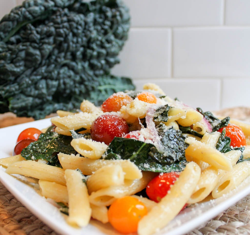 Lacinato Kale & Tomato Medley Pasta Lacinato Kale & Tomato Medley Pasta