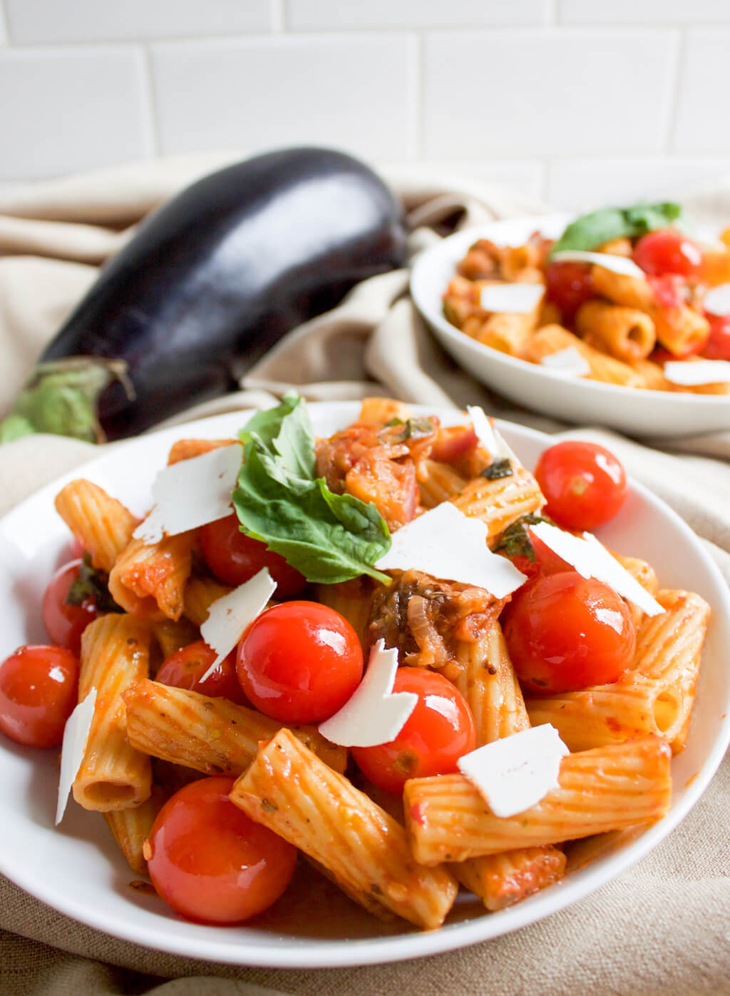 Pasta Alla Norma - Pasta with Eggplant and Tomatoes Pasta Alla Norma | 30 Minute Meal