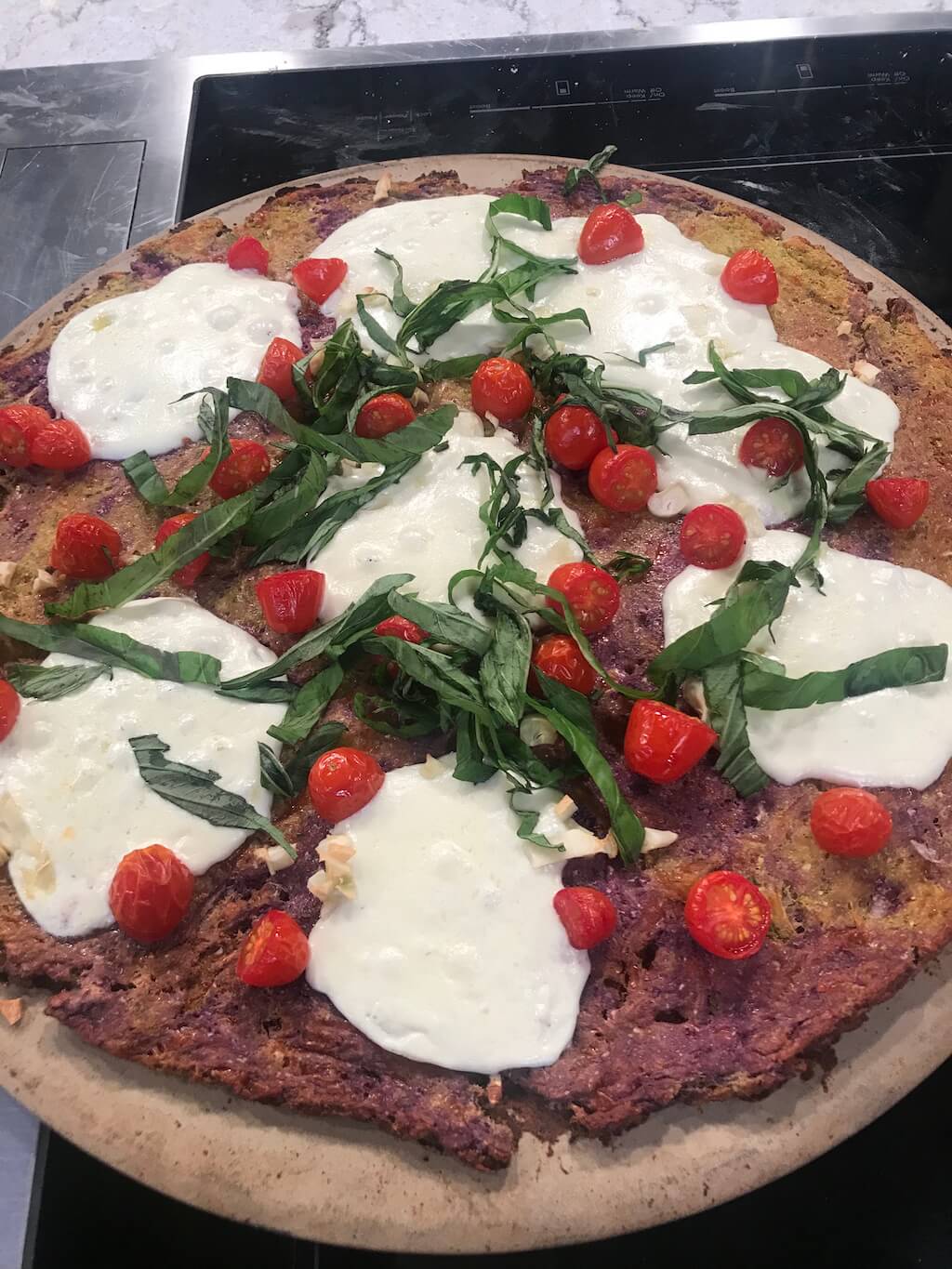 Tie-Dye Cauliflower Pizza Crust Tie-Dye Cauliflower Pizza Crust
