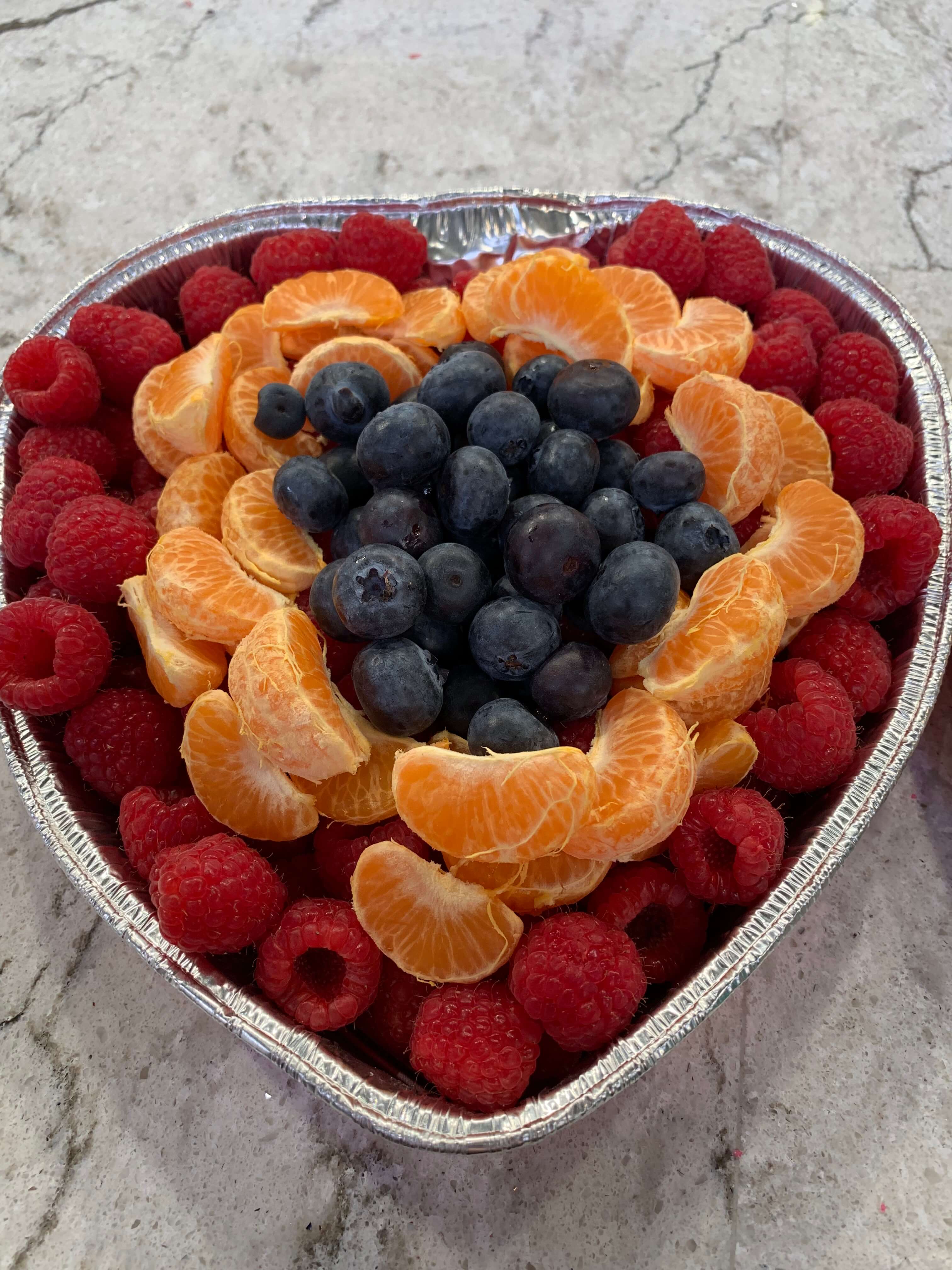 Heart-Shaped Fruit Tray Heart-Shaped Fruit Tray
