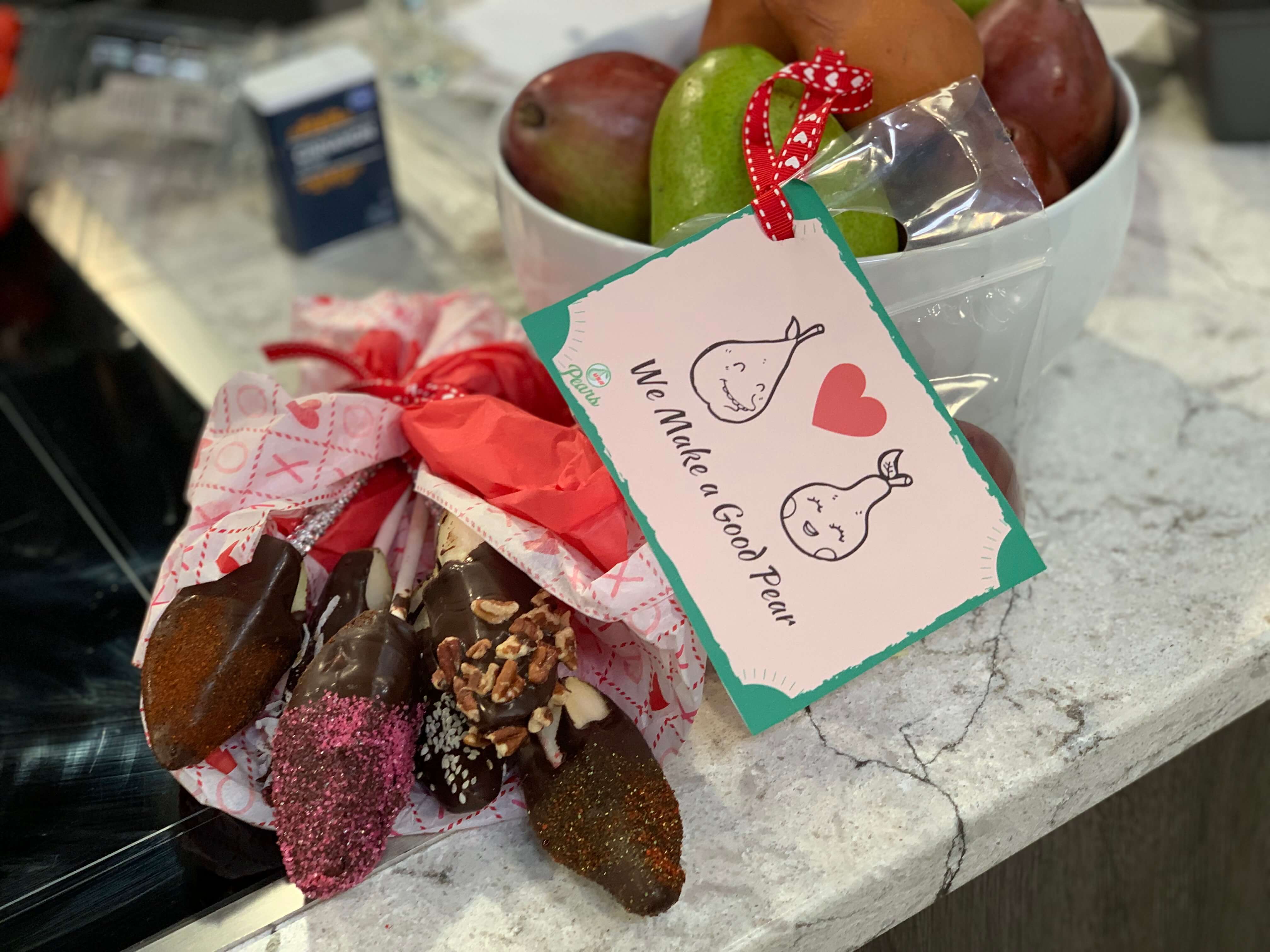 Pear Valentine's Day Card - "We Make a Good Pear" Pear Valentine's Day Card - "We Make a Good Pear"
