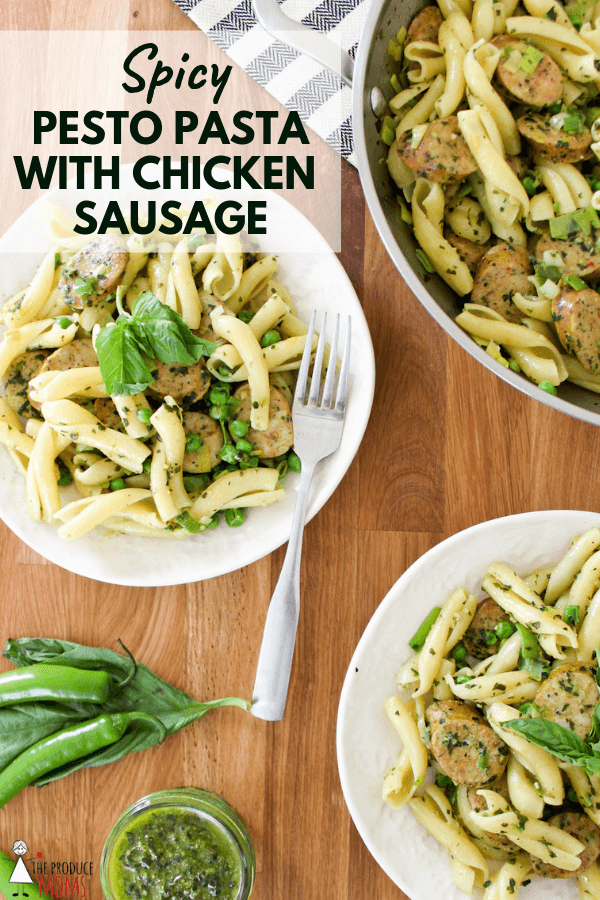 Spicy Pesto Pasta with Chicken Sausage Spicy Pesto Pasta with Chicken Sausage