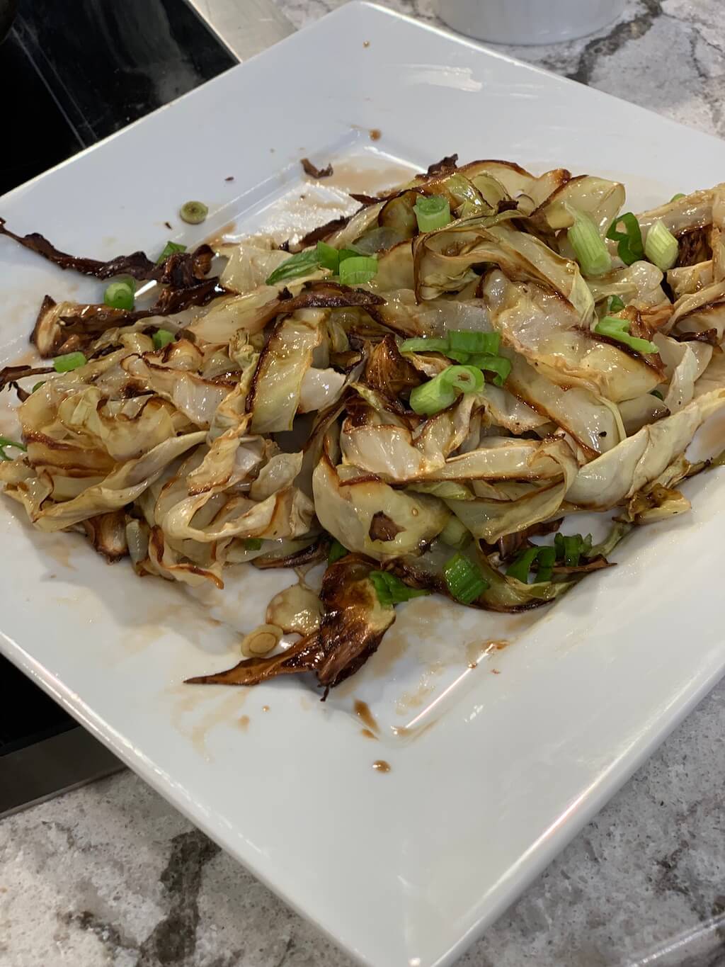 Oven-Roasted Cabbage with Guinness Vinaigrette