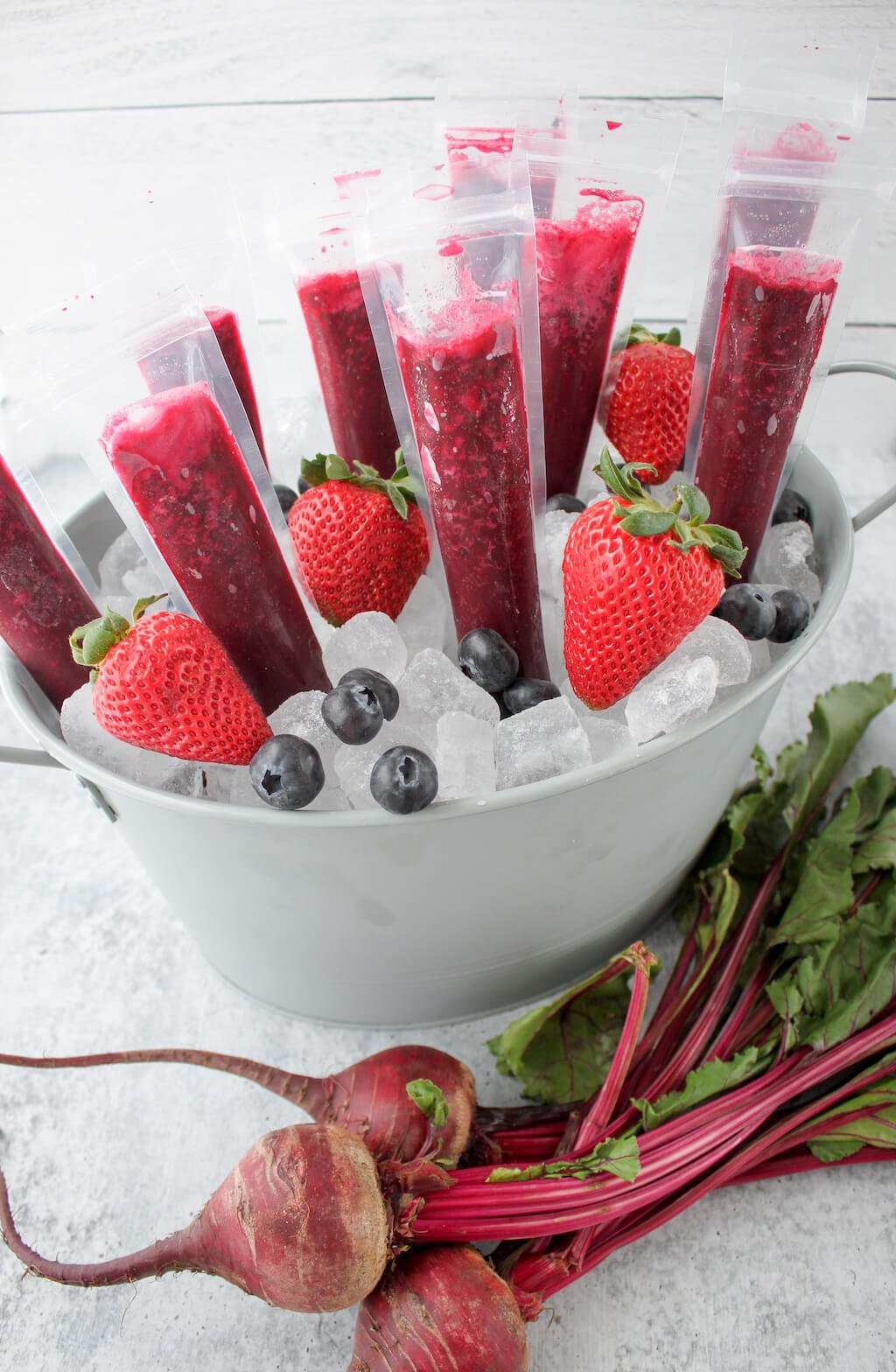 Berry and Beet Ice Pops