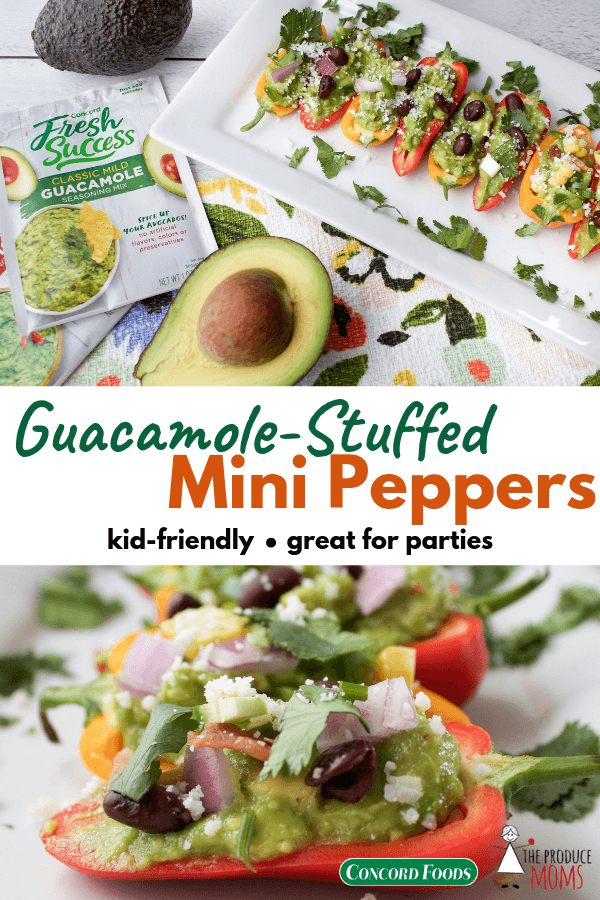 Guacamole-Stuffed Mini Peppers
