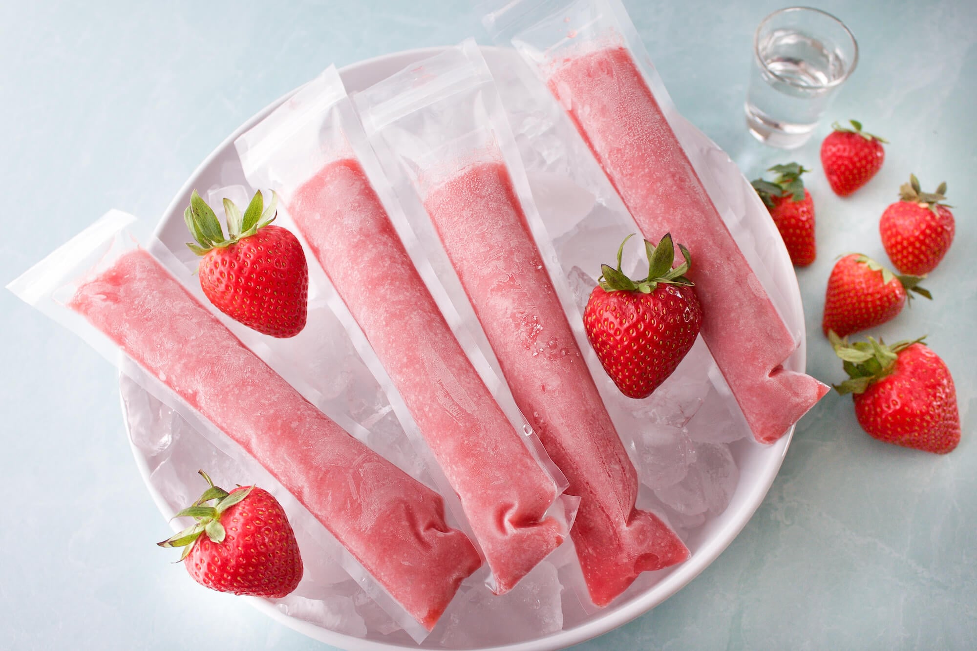 Strawberry Daiquiri Ice Pops Strawberry Daiquiri Ice Pops
