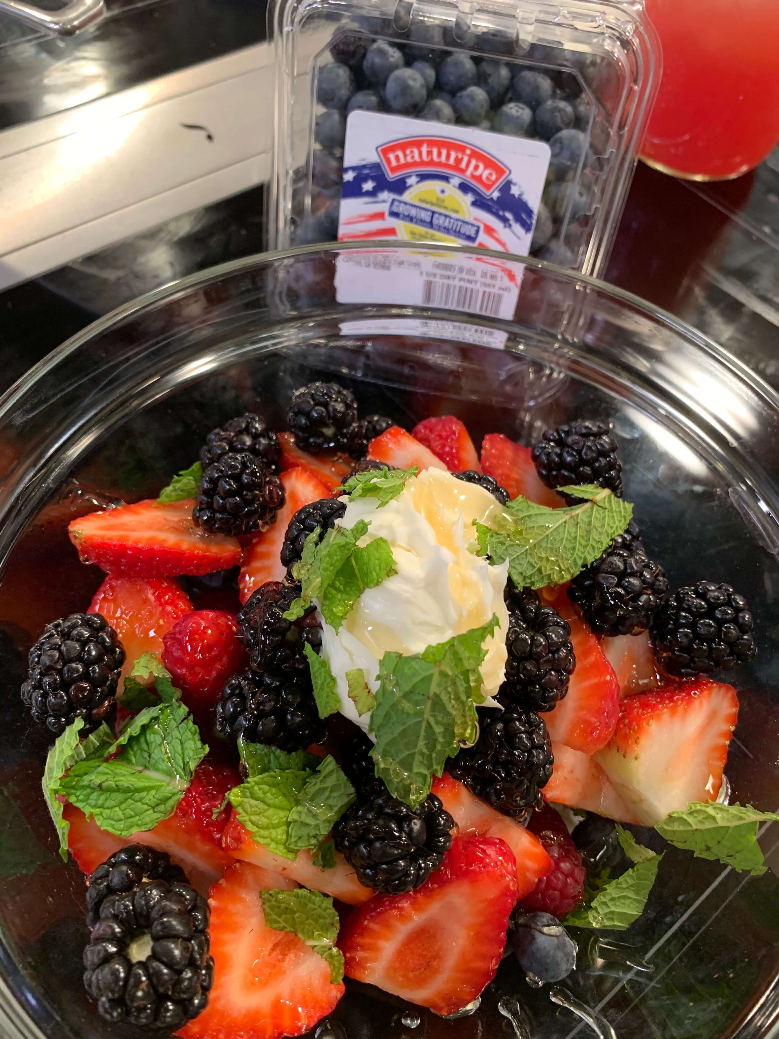 Honey Berry Salad Vanilla Mascarpone & Mint Honey Berry Salad Vanilla Mascarpone & Mint