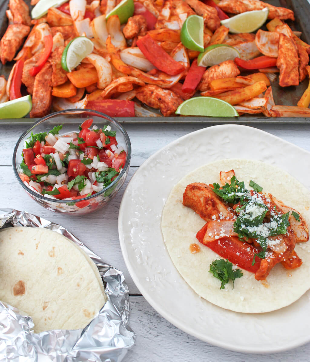 Sheet Pan Smoky Lime Chicken Fajitas Sheet Pan Smoky Lime Chicken Fajitas