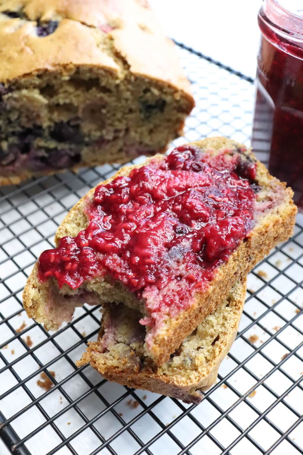 Naturipe Avocado Strawberry Blueberry Bread with Triple Berry Jam Naturipe Avocado Strawberry Blueberry Bread with Triple Berry Jam