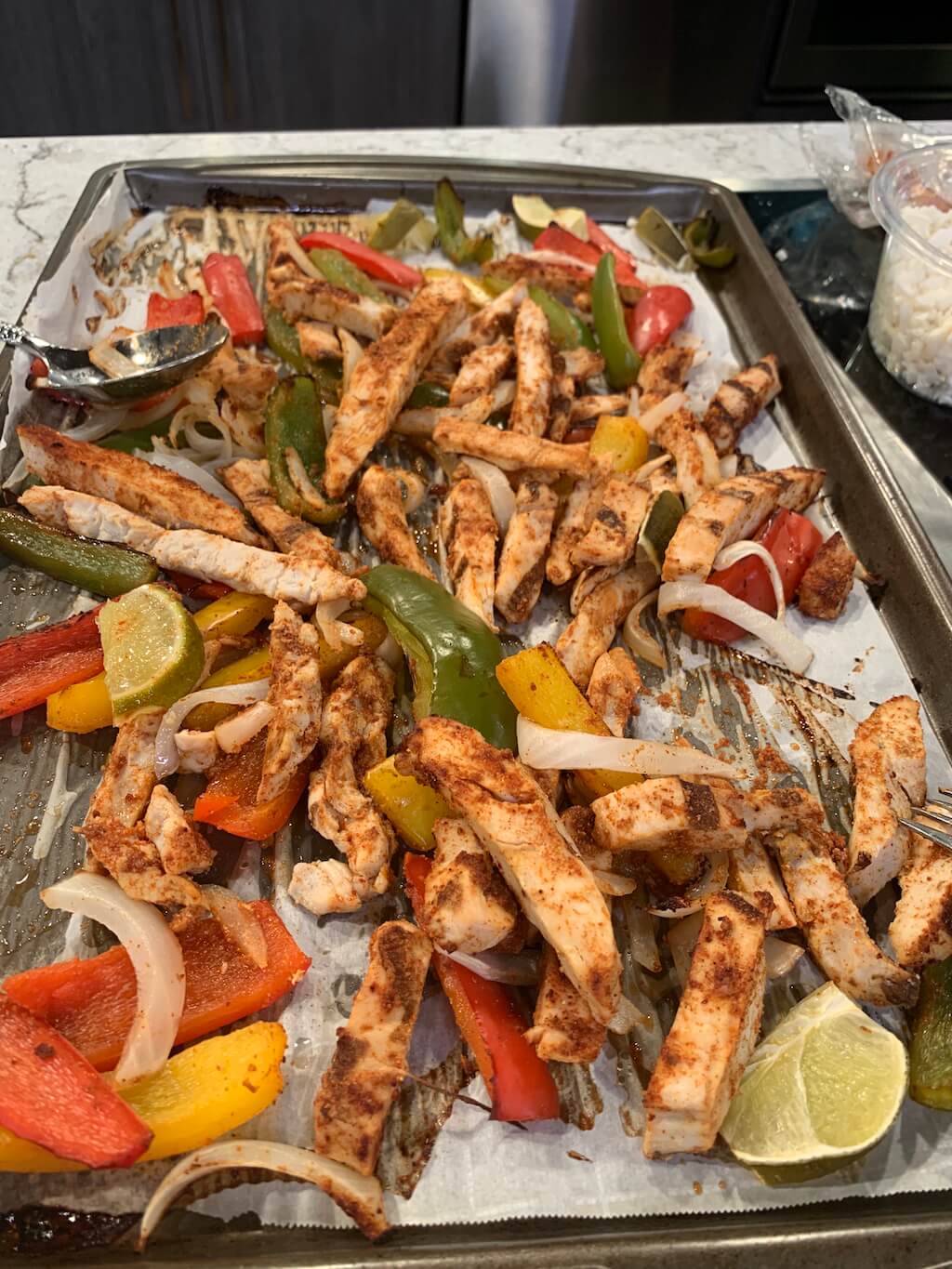 Sheet Pan Smoky Lime Chicken Fajitas Sheet Pan Smoky Lime Chicken Fajitas