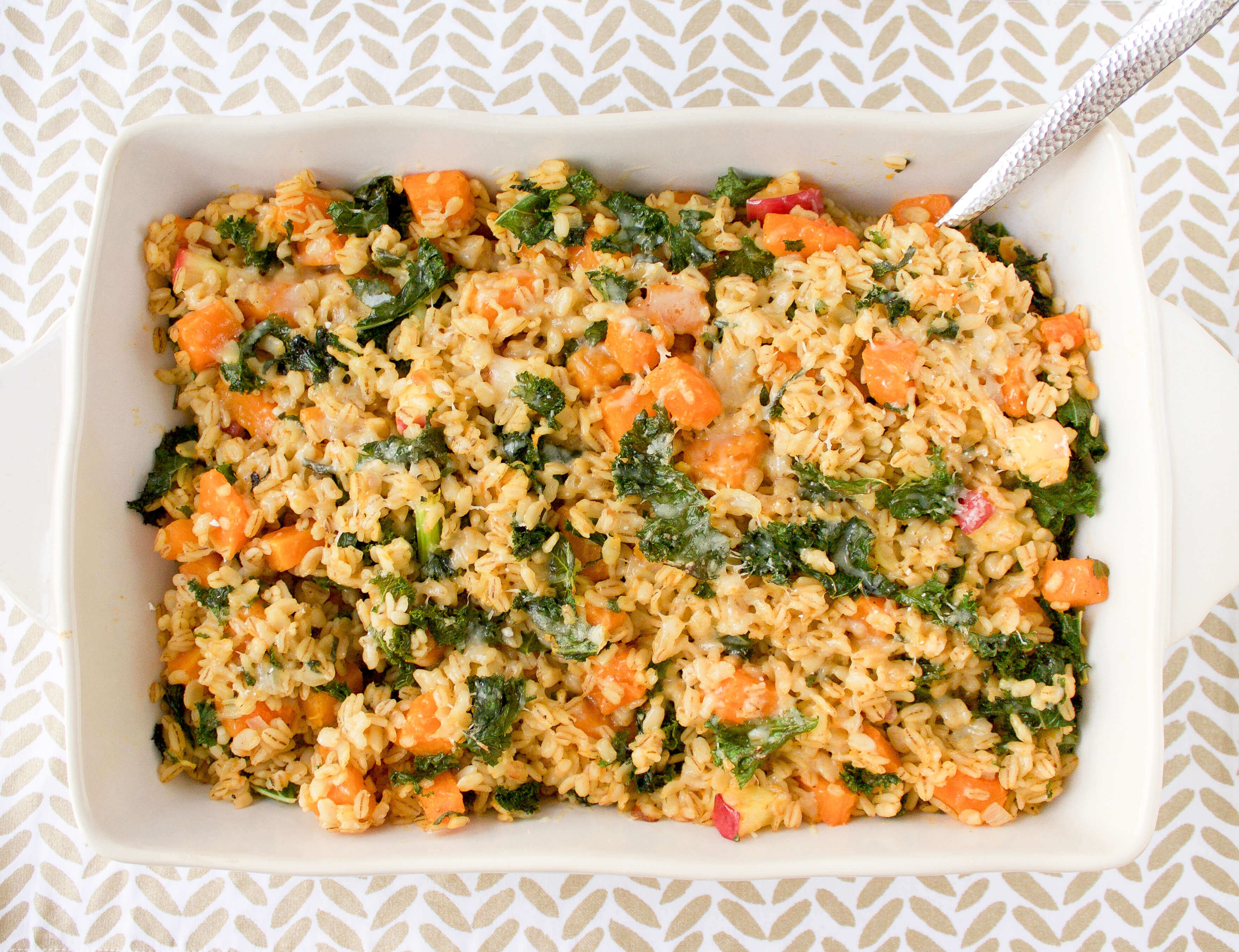 Barley Stuffing with Butternut Squash, Apples, and Kale Barley Stuffing with Butternut Squash, Apples, and Kale