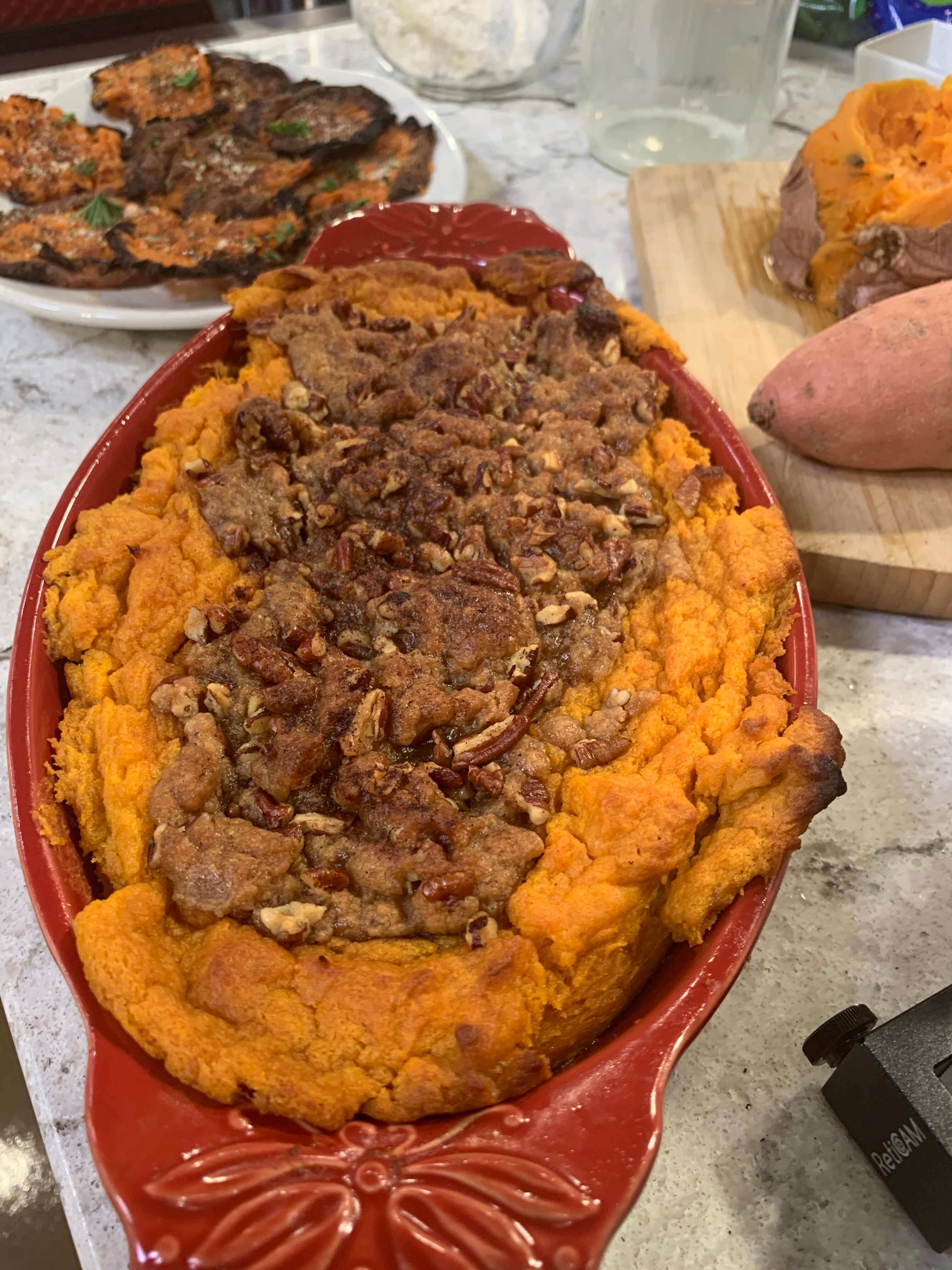 Lighter Sweet Potato Soufflรฉ Thanksgiving Sweet Potatoes: Lighter Sweet Potato Soufflรฉ