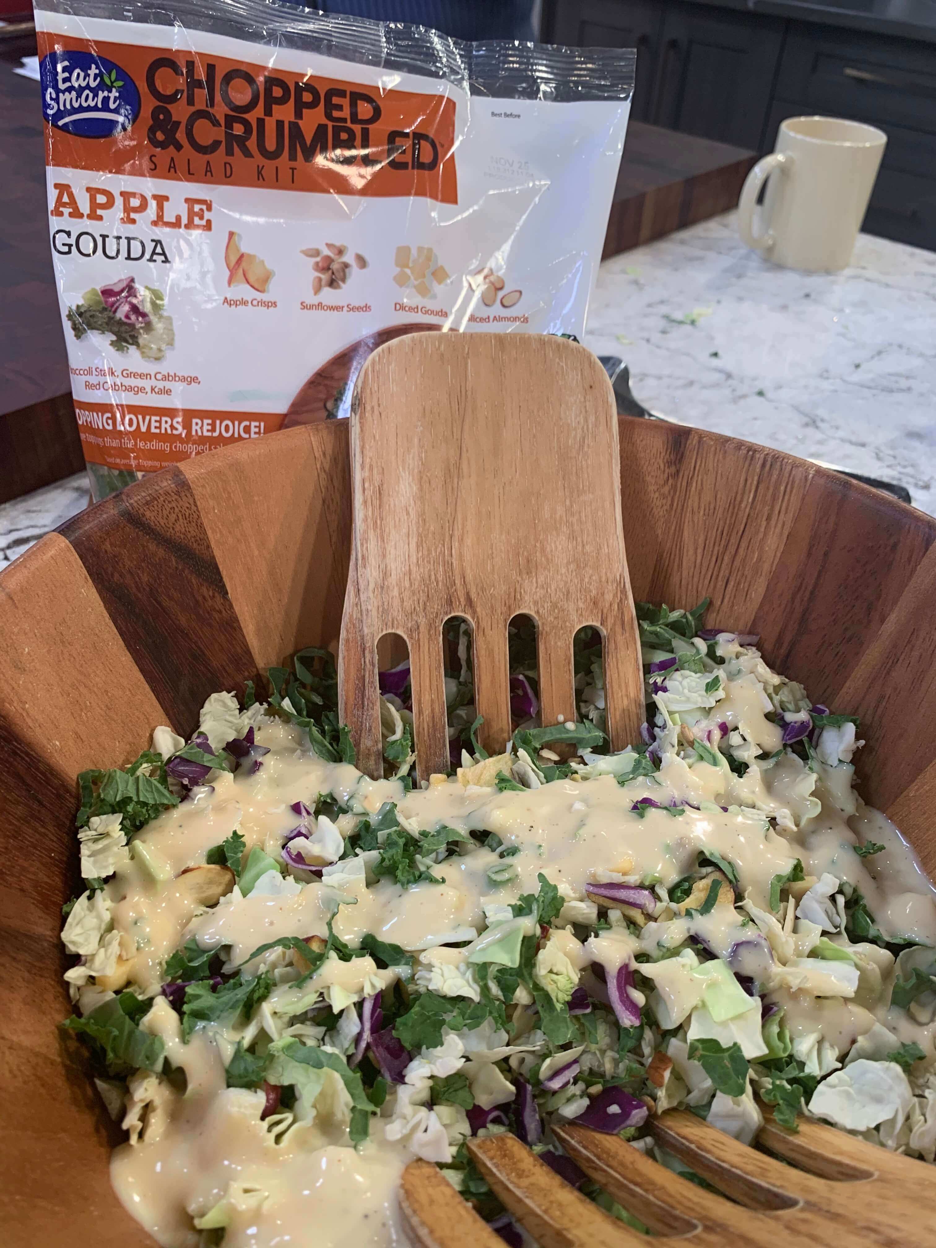 Eat Smart Chopped & Crumbled Apple Gouda Salad