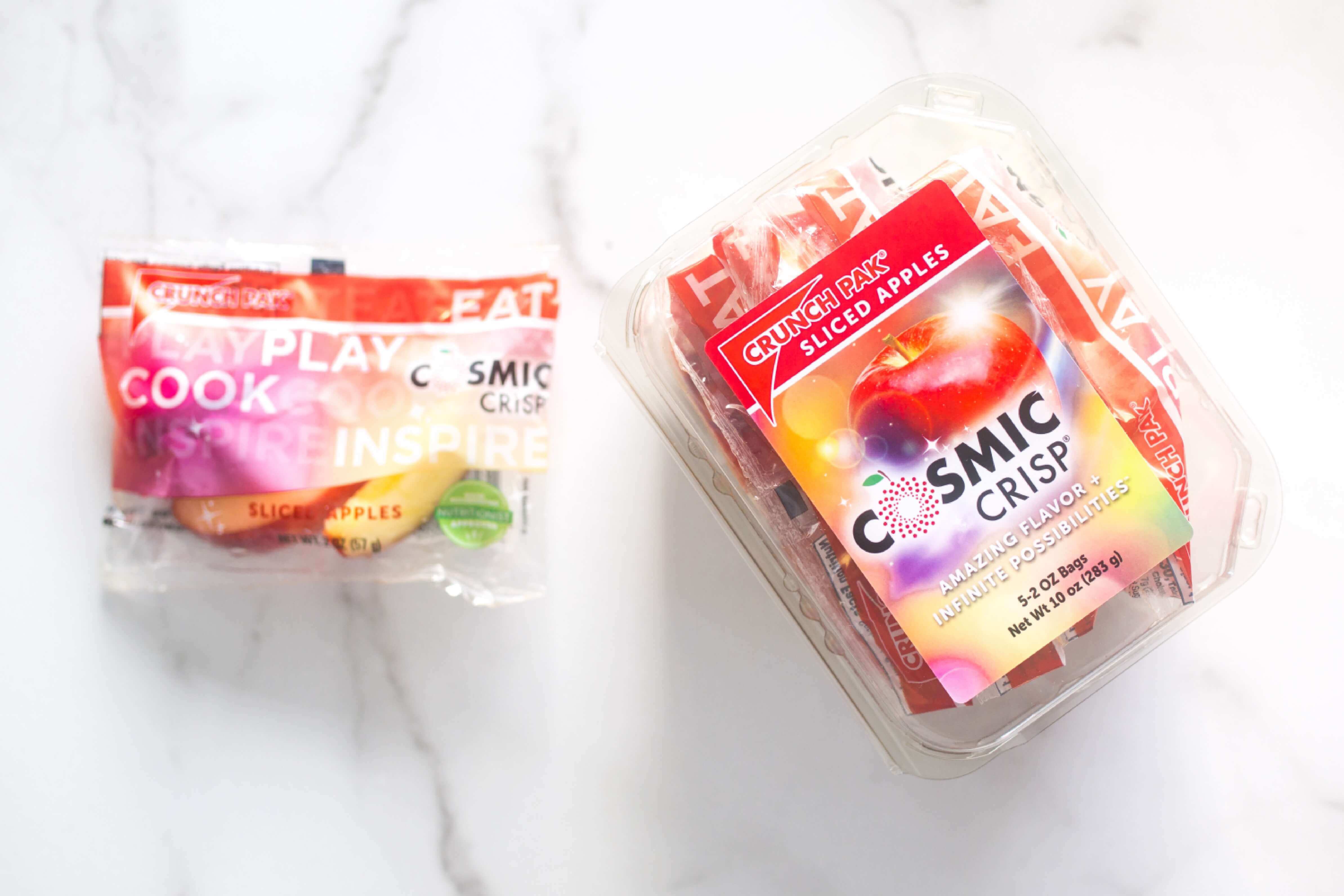 Crunch Pak Cosmic Crisp Apple Slices The Apple of Big Dreams™ partnered with America’s #1 sliced apple company to bring you Crunch Pak® Cosmic Crisp® slices