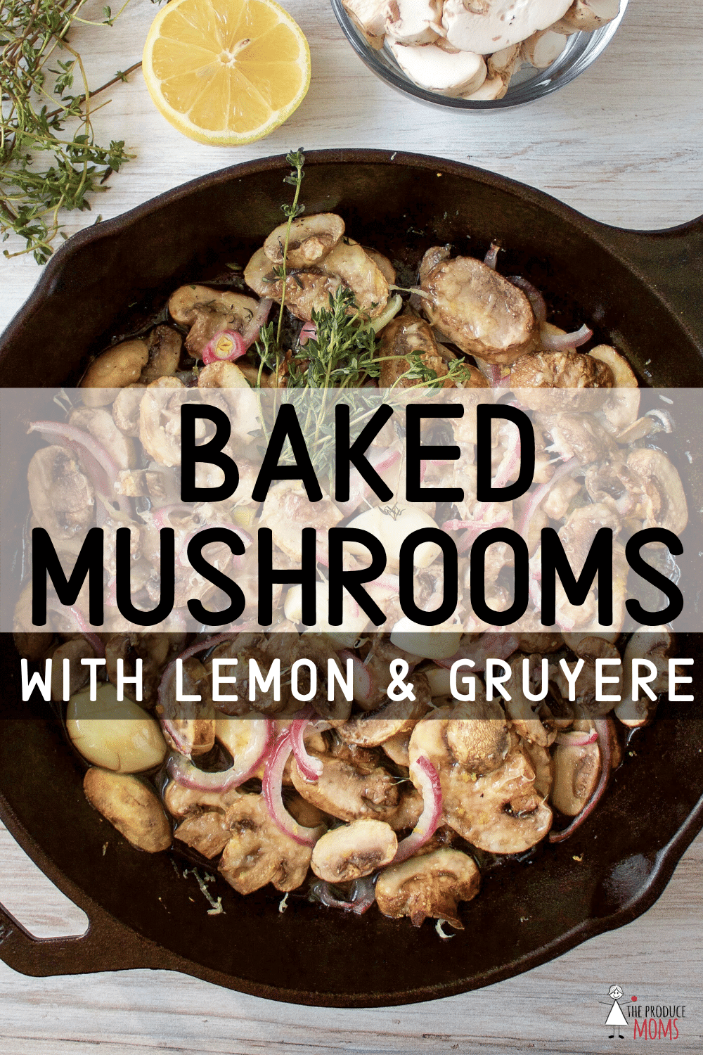 Baked Mushrooms with Lemon and Gruyere