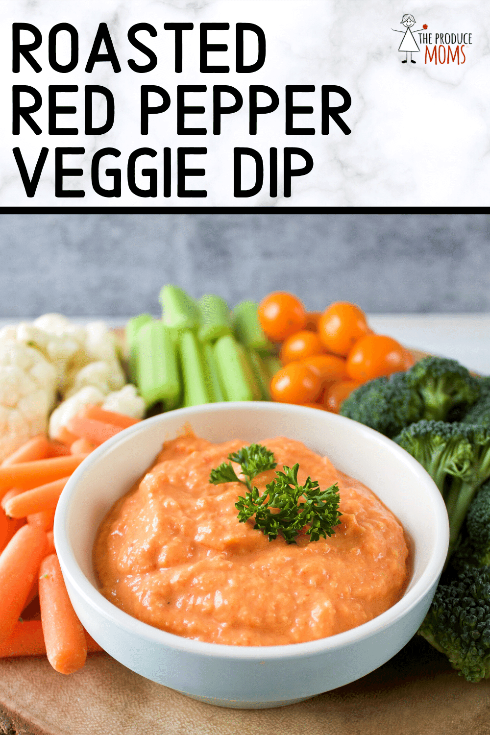Roasted Red Pepper Veggie Dip