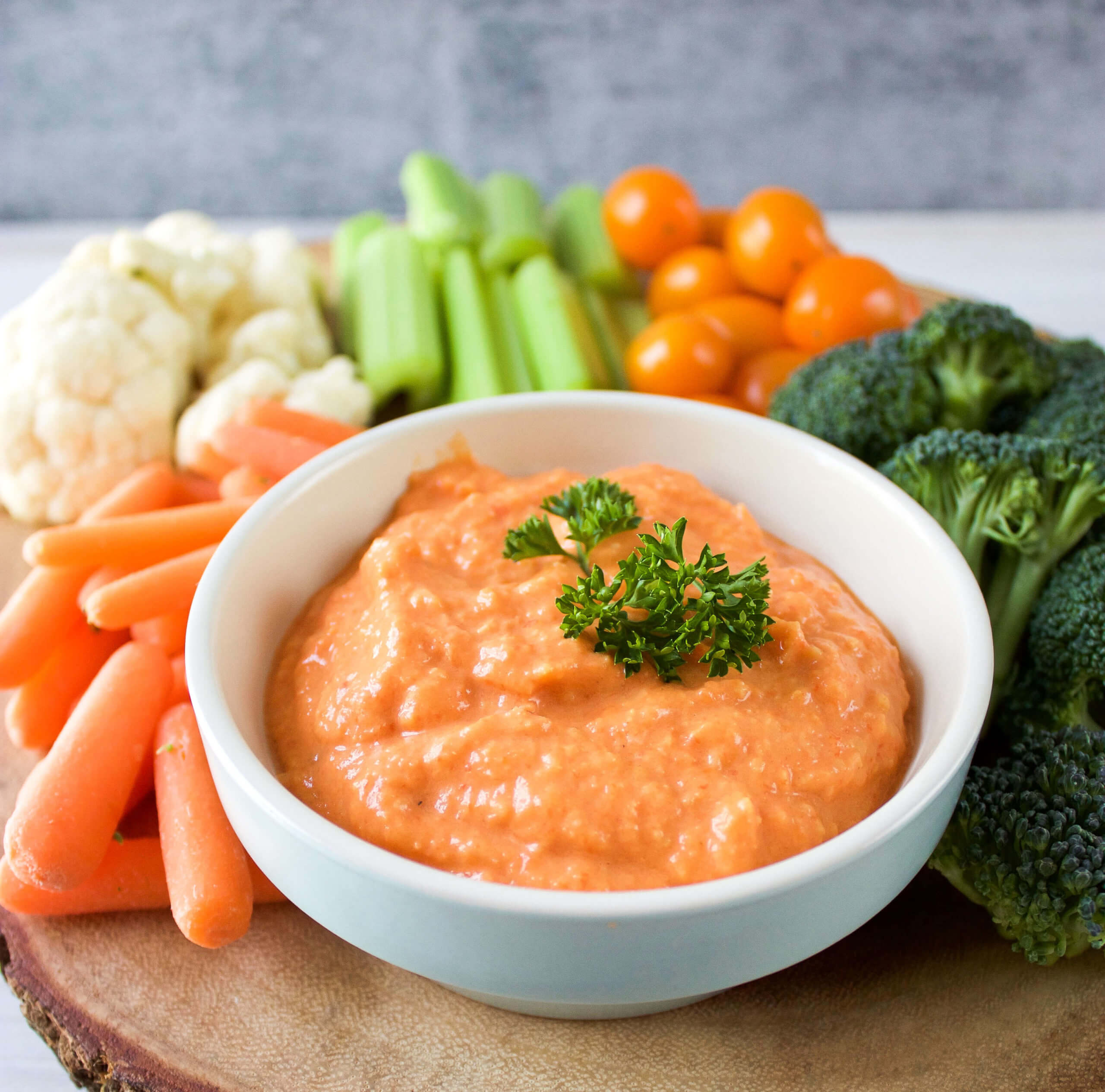 Roasted Red Pepper Veggie Dip Roasted Red Pepper Veggie Dip