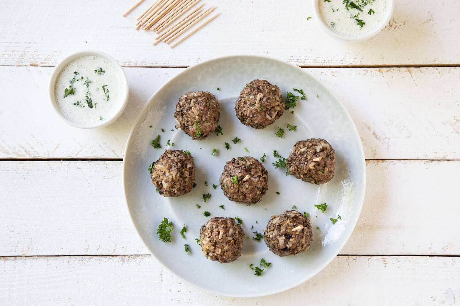 Lamb and Mushroom Blended Meatballs Lamb and Mushroom Blended Meatballs