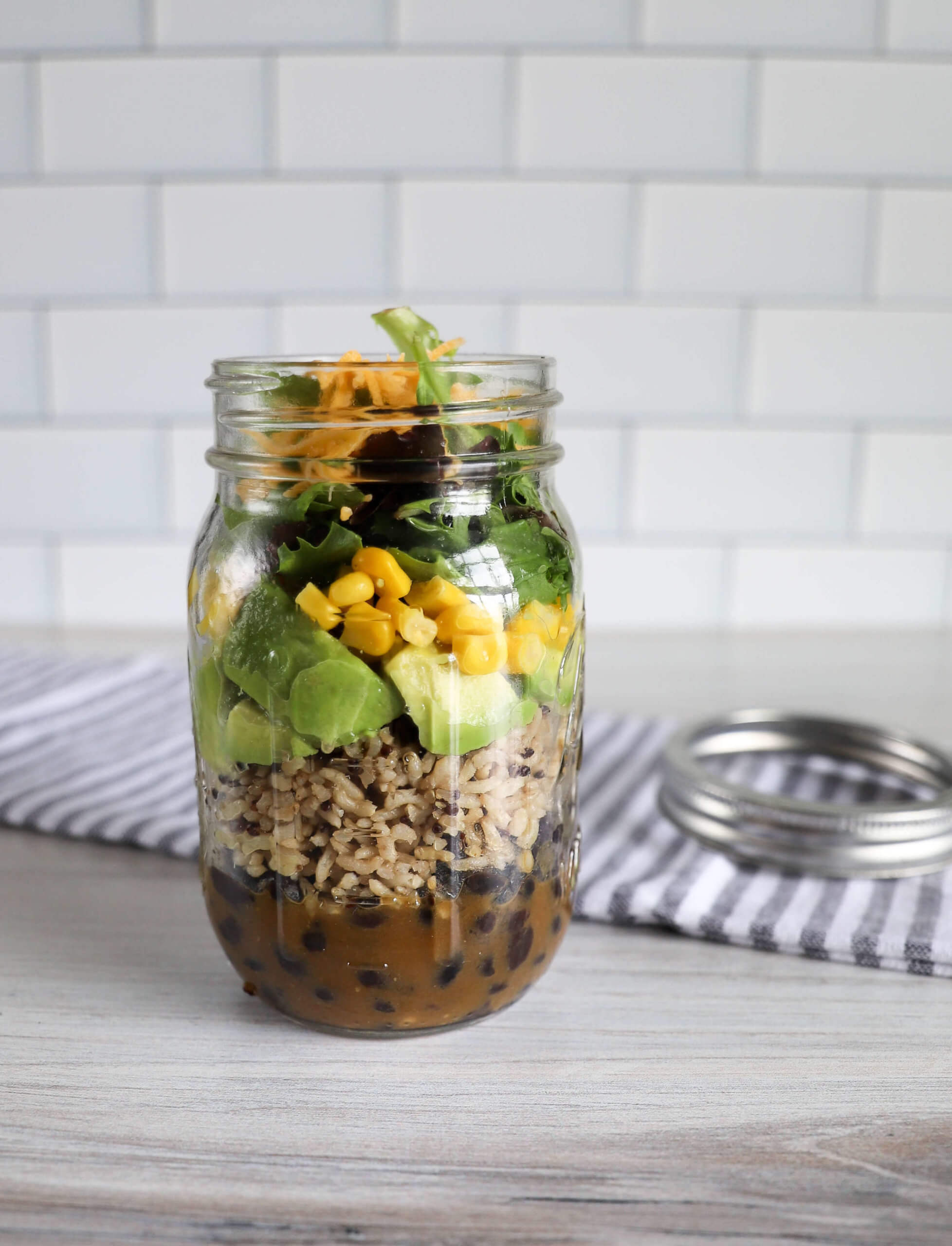 Burrito Mason Jar Salad Burrito Mason Jar Salad
